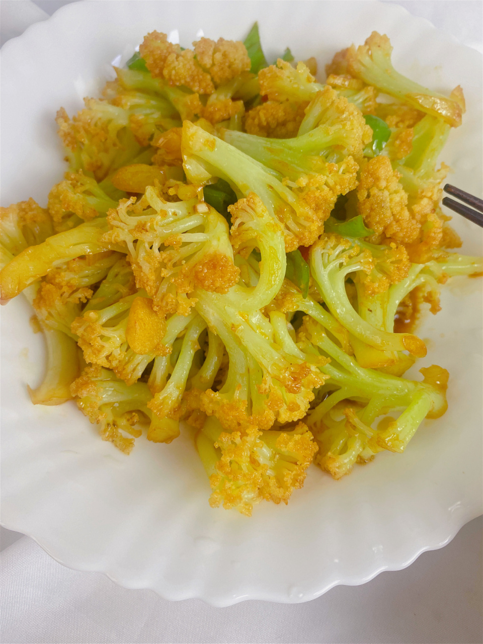 素炒有机花菜 脆爽又下饭6015 95素炒没有一点肉,吃着更清爽哦!