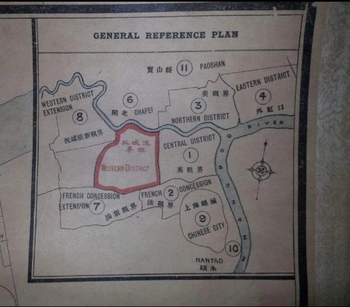 100年前上海地图帮你区分租界和华界 现如今的黄浦区豫园街道,2002年