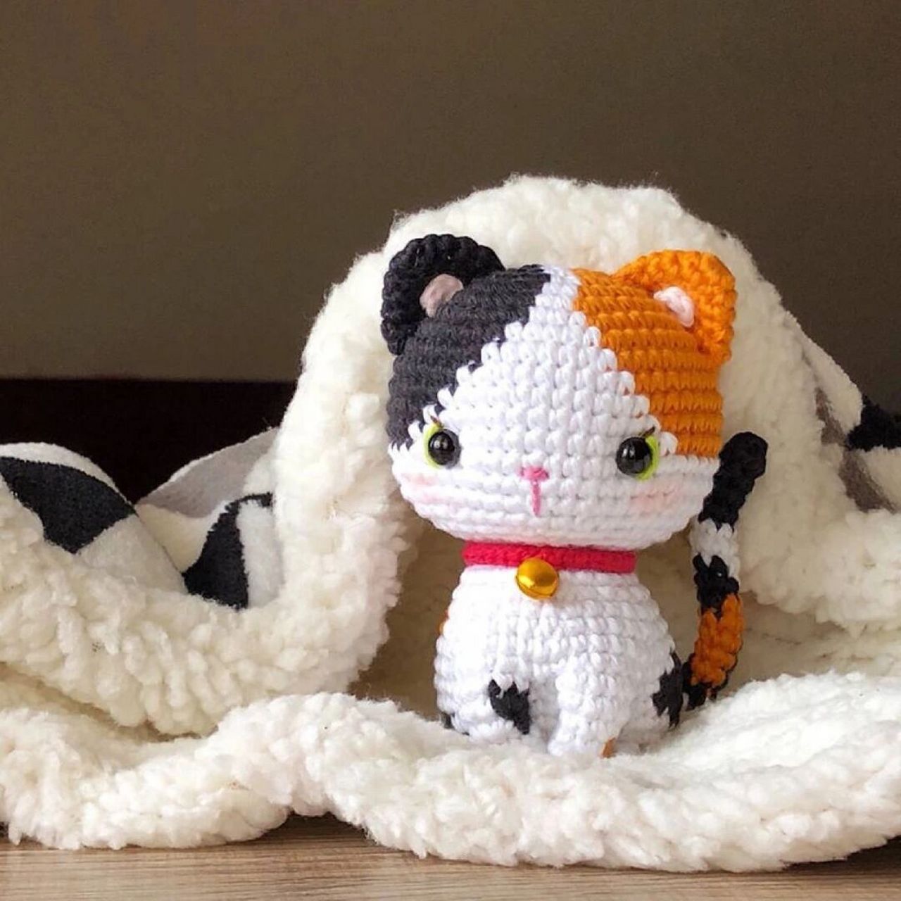 钩针图解|小花猫! #手工钩针编织