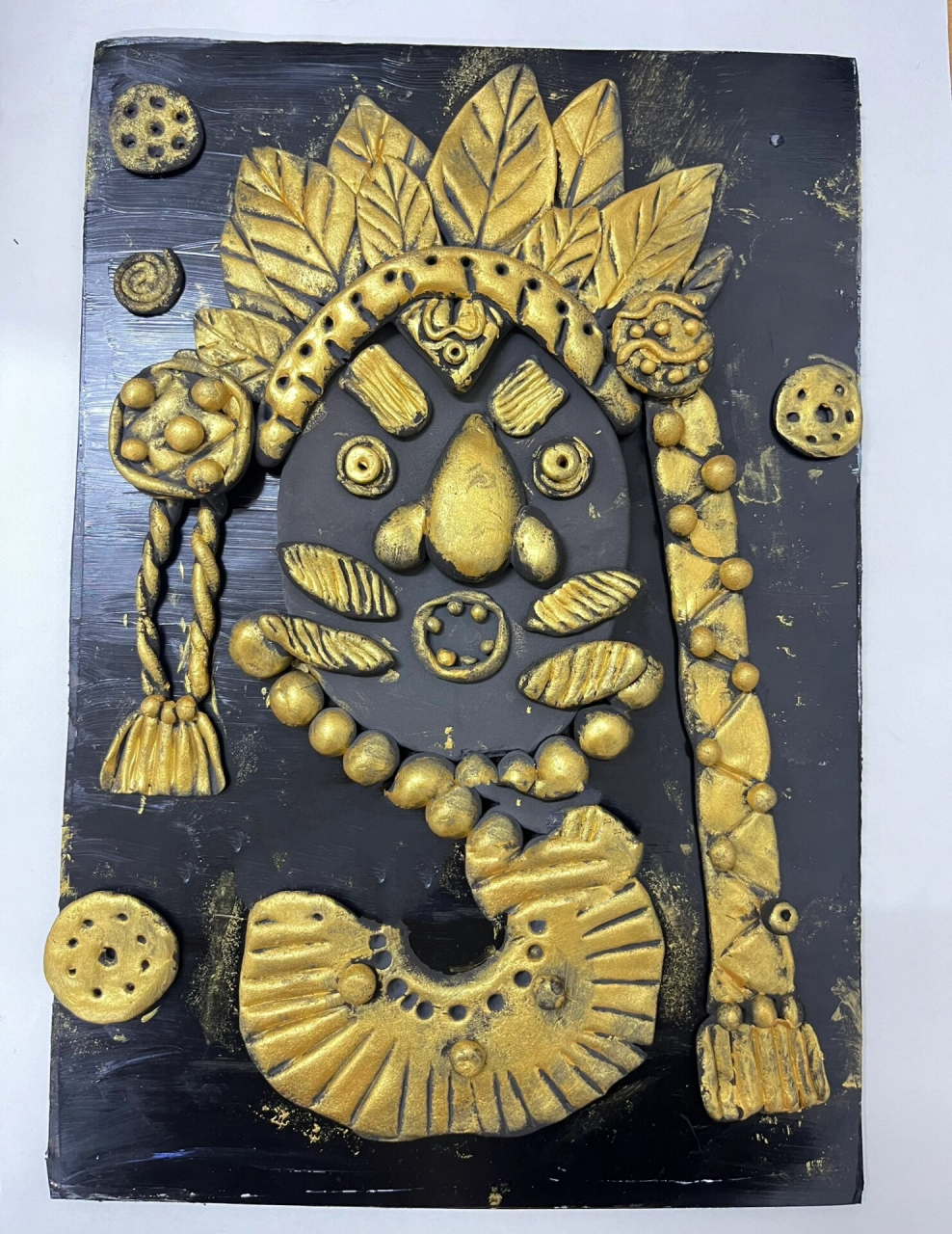 浮雕仿铜画～分享一组学生作品～787878