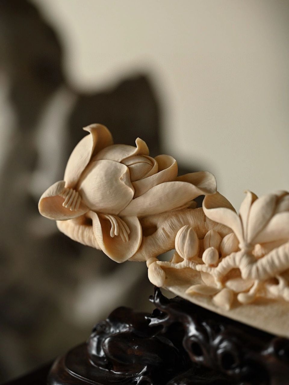 2*13cm 473g#玉兰花# #摆件# #家居摆件# #新中式风格的家# #室内软装