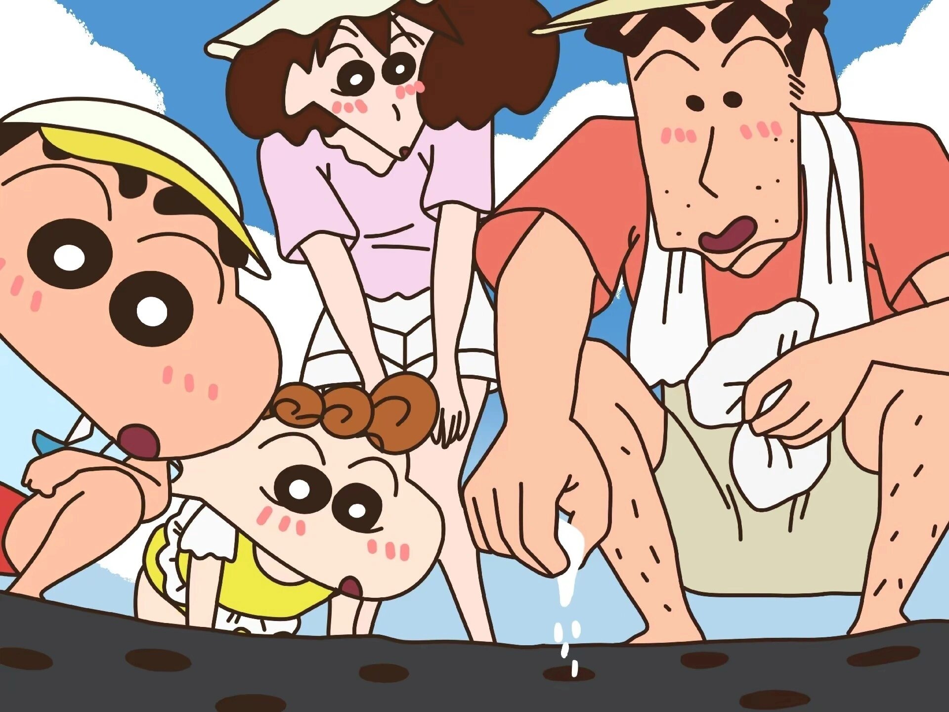 蜡笔小新ipad壁纸第三弹