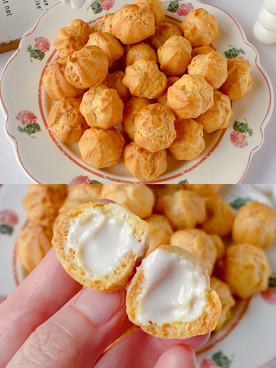 今天分享一款我家小朋友特别喜欢吃的小点心97迷你酸奶小泡芙!