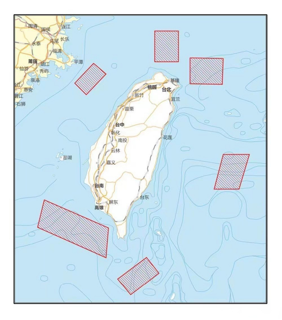 台湾港口分布图图片