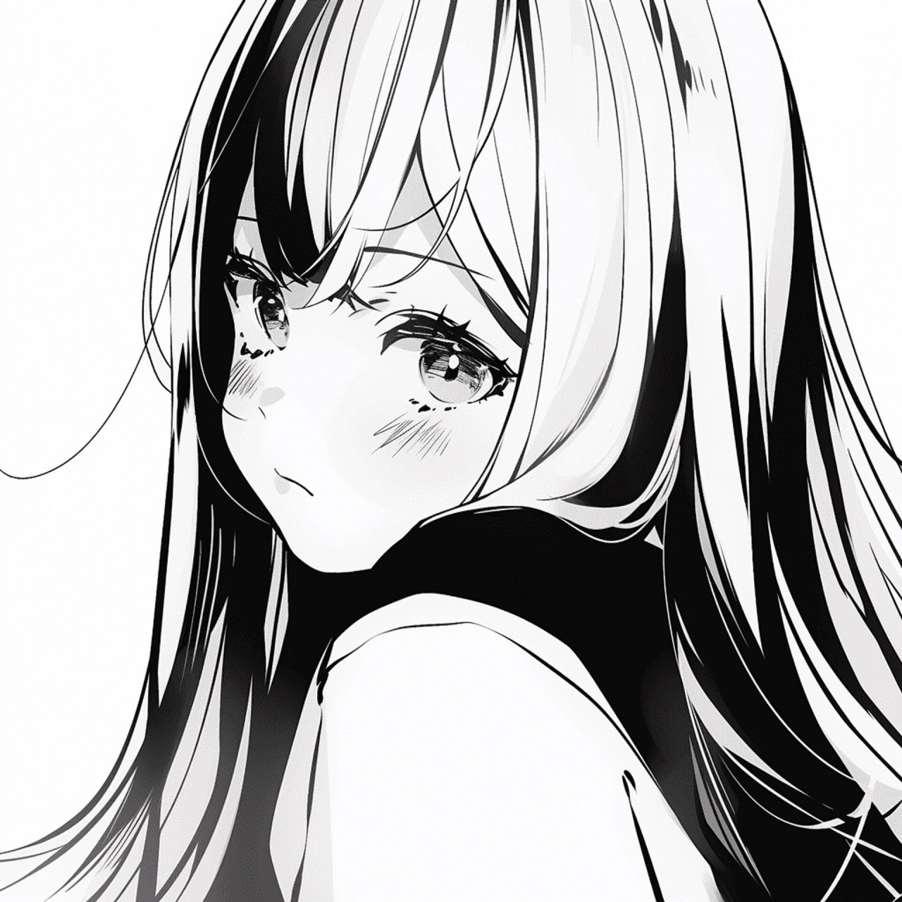 动漫女头/黑白系