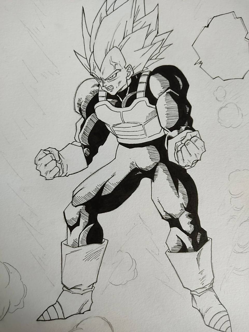 七龙珠绘画 贝吉塔