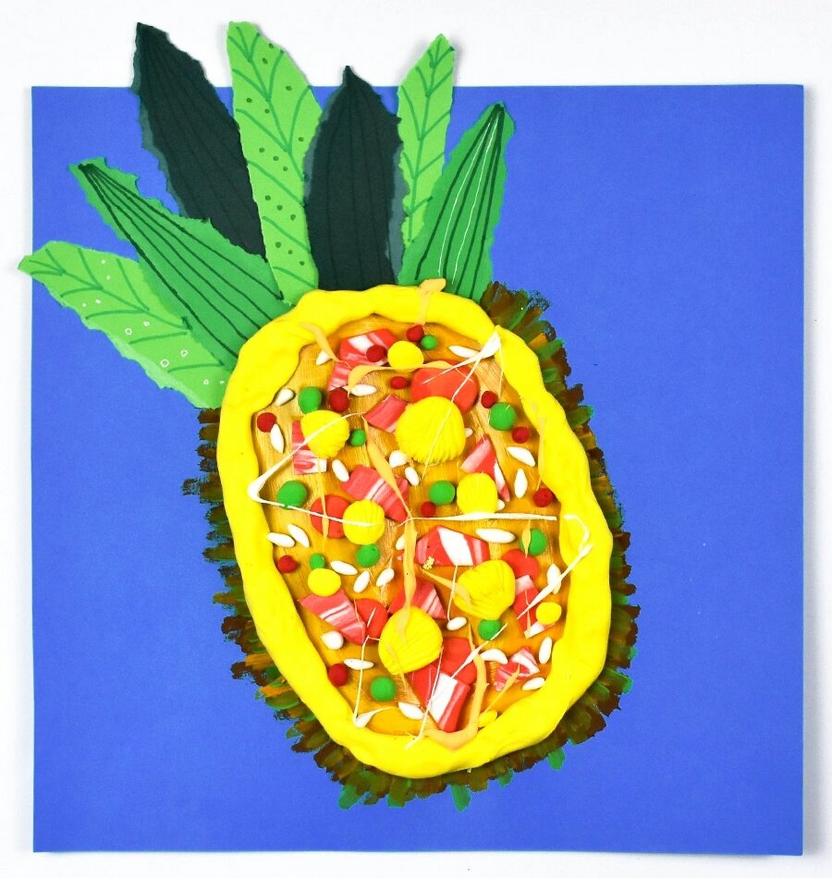 儿童画教程|美味的菠萝饭 【教学重难点】 97 ①观察菠萝饭的图片