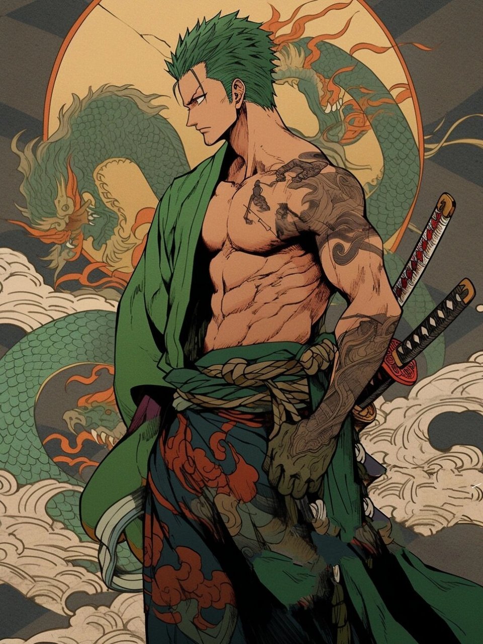 海贼王壁纸 | 索隆 | 肌肉猛男版 787878 禁止搬运/商用/二改