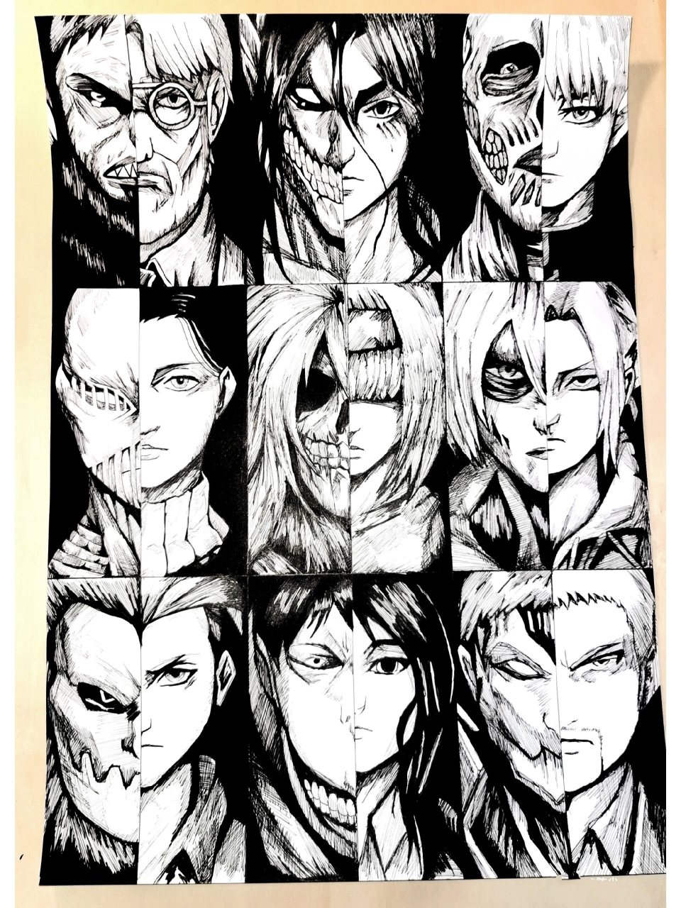 九大巨人手绘 这些巨人大家认识几个?