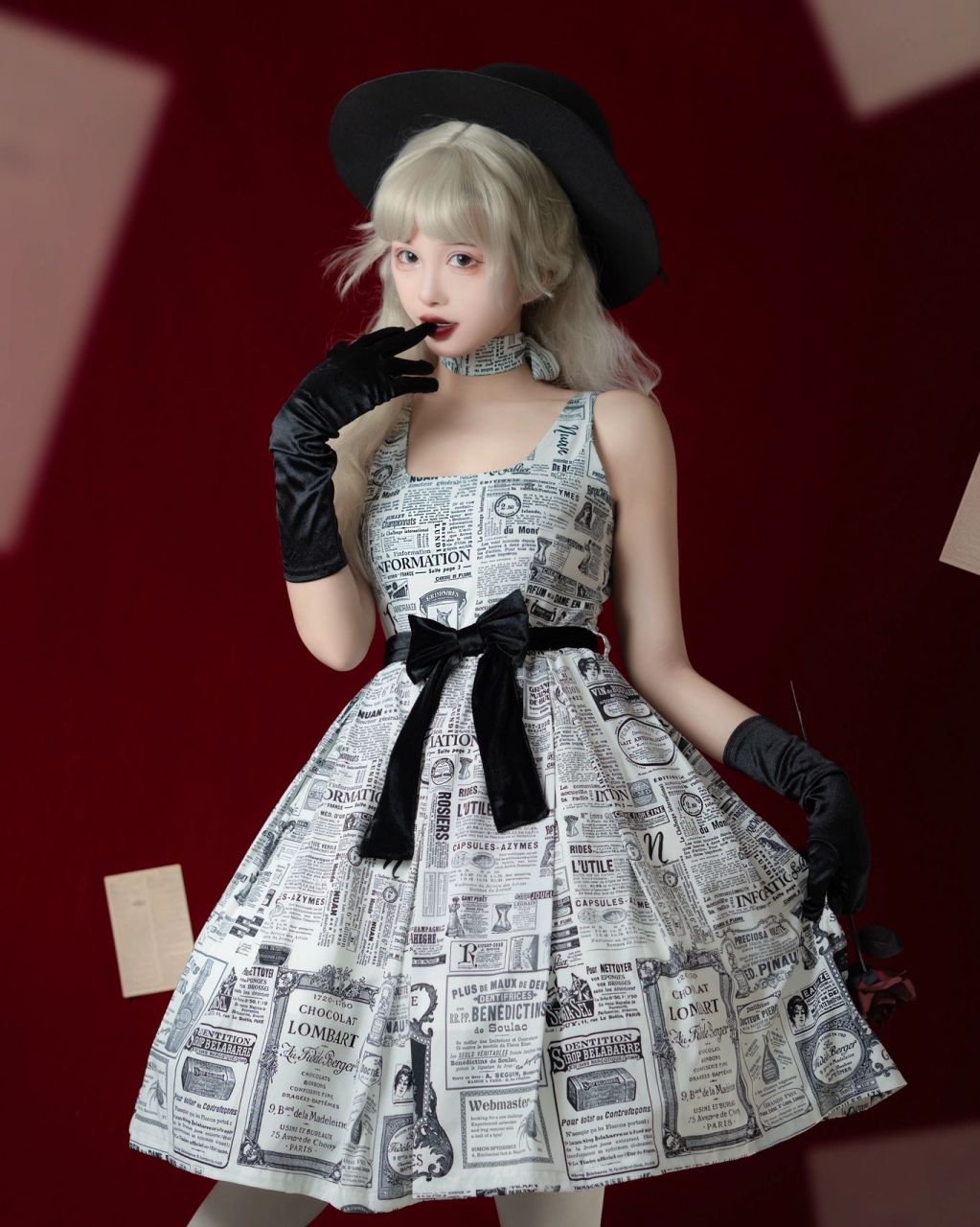 魔女把报纸做成了裙子 魔女周刊复古lolita 91:星之暖暖独立设计
