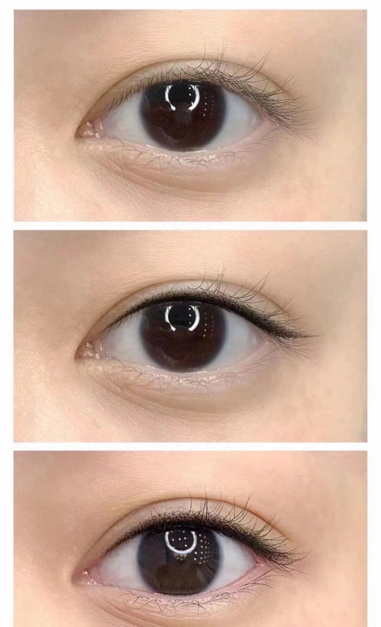 美瞳线对比 有尾巴与无尾巴 一目了然看你喜  你鍾意邊一種?