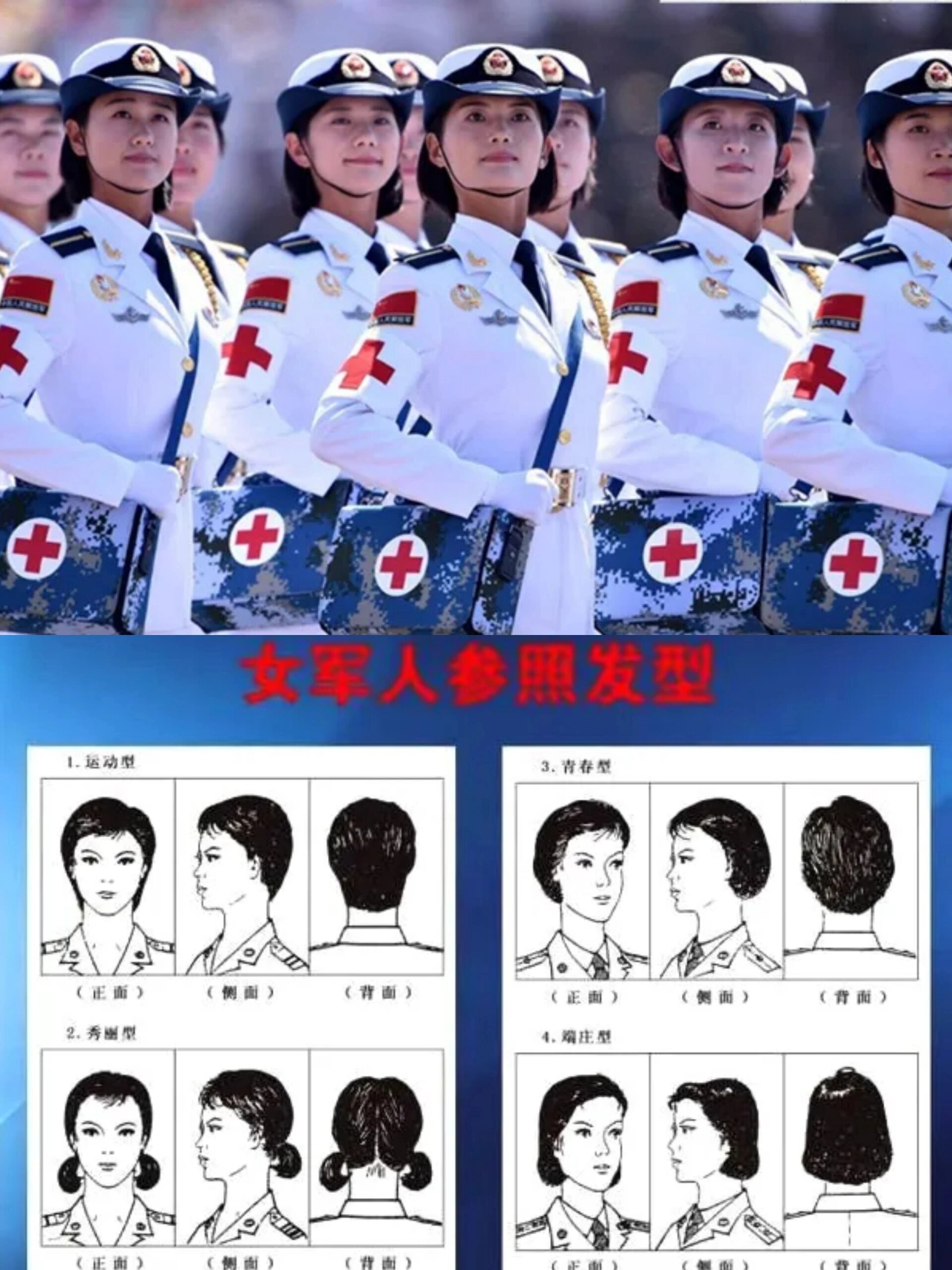 速看75女兵标准发型是啥样75准女兵们看过来