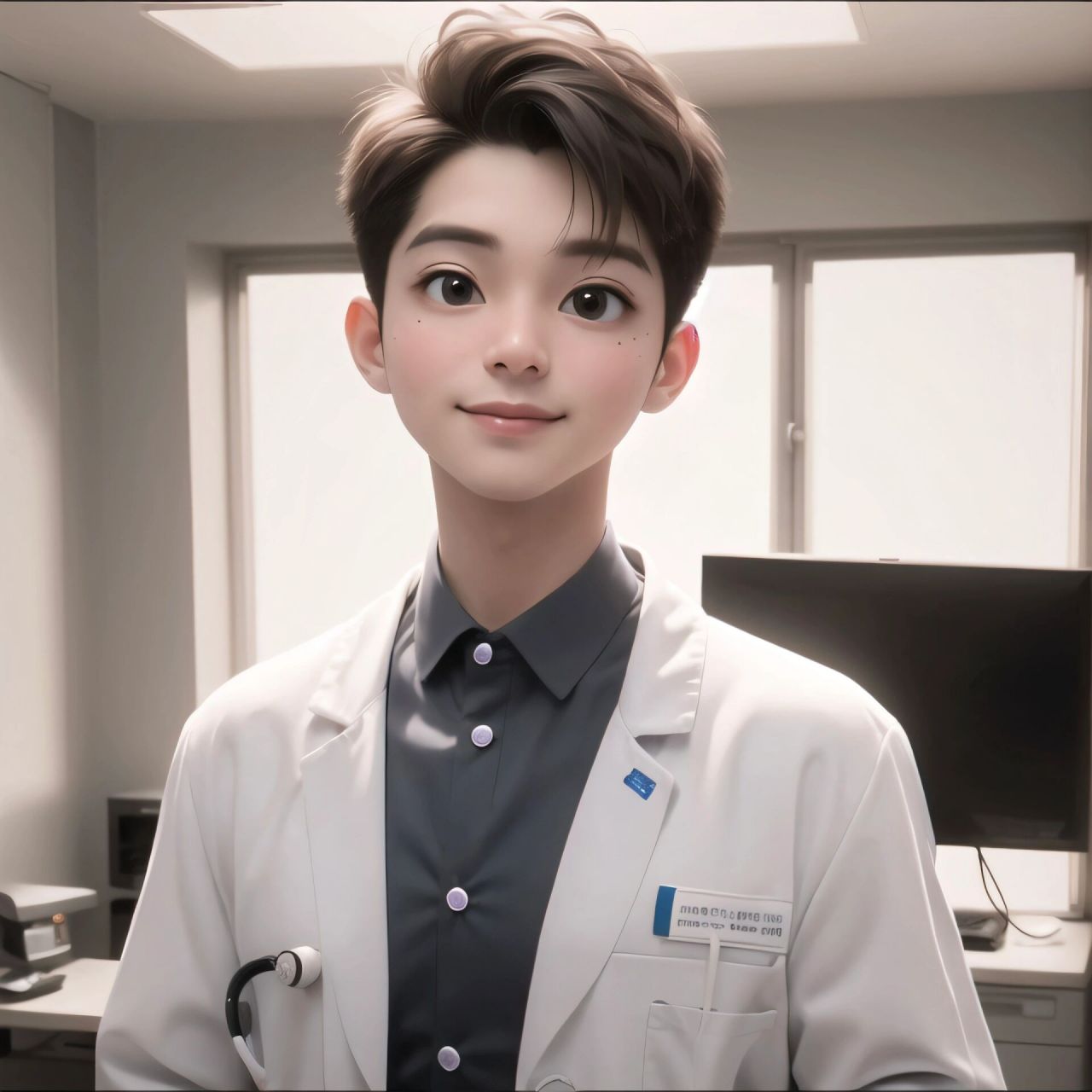 一组超帅气男医生职业头像73男生职业头像 原创图片请勿转载,93