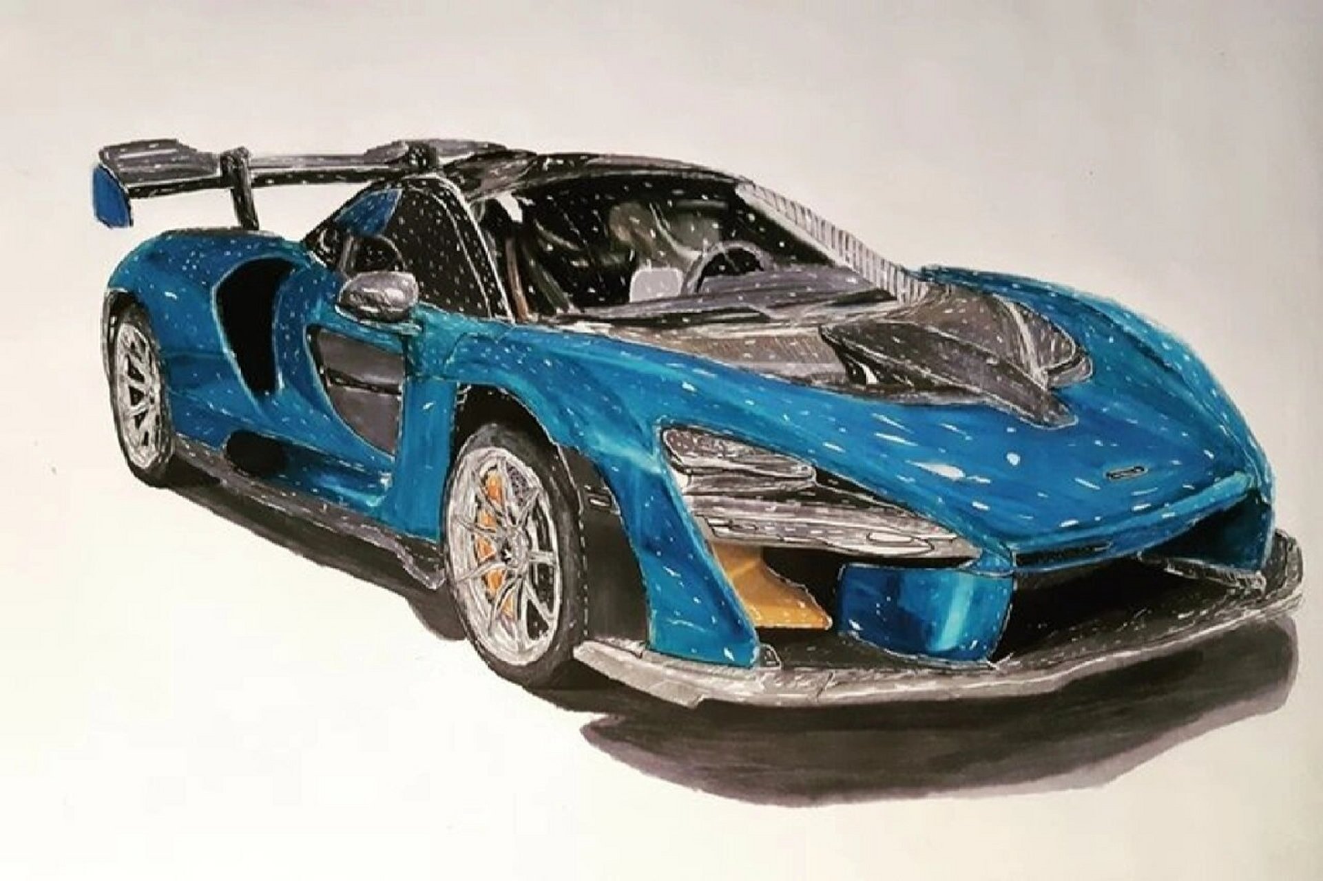 96你们要的超跑绘画素材2来了～09 分享第二篇超级跑车绘画素材给