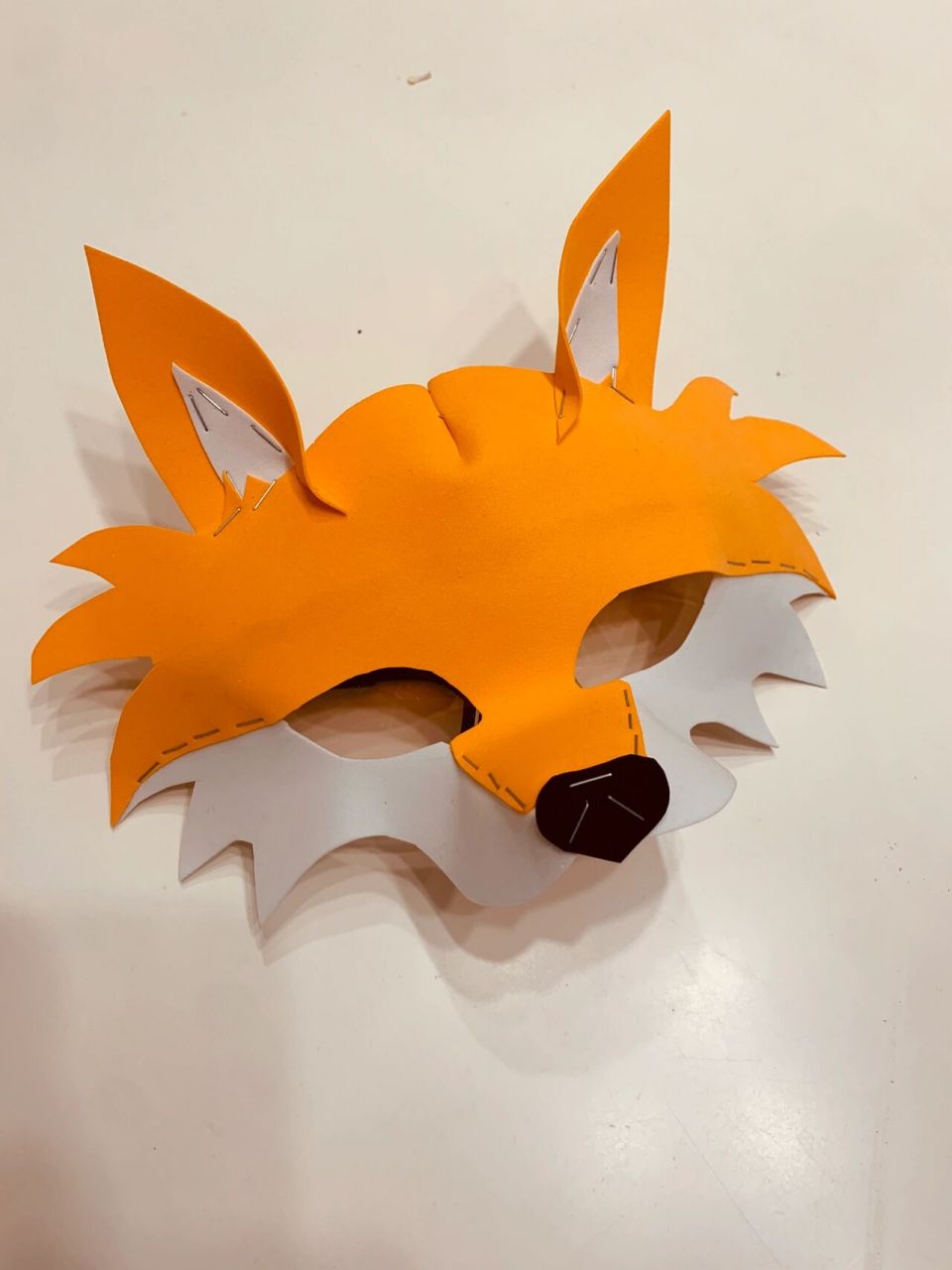 狐狸面具,海绵纸版本.