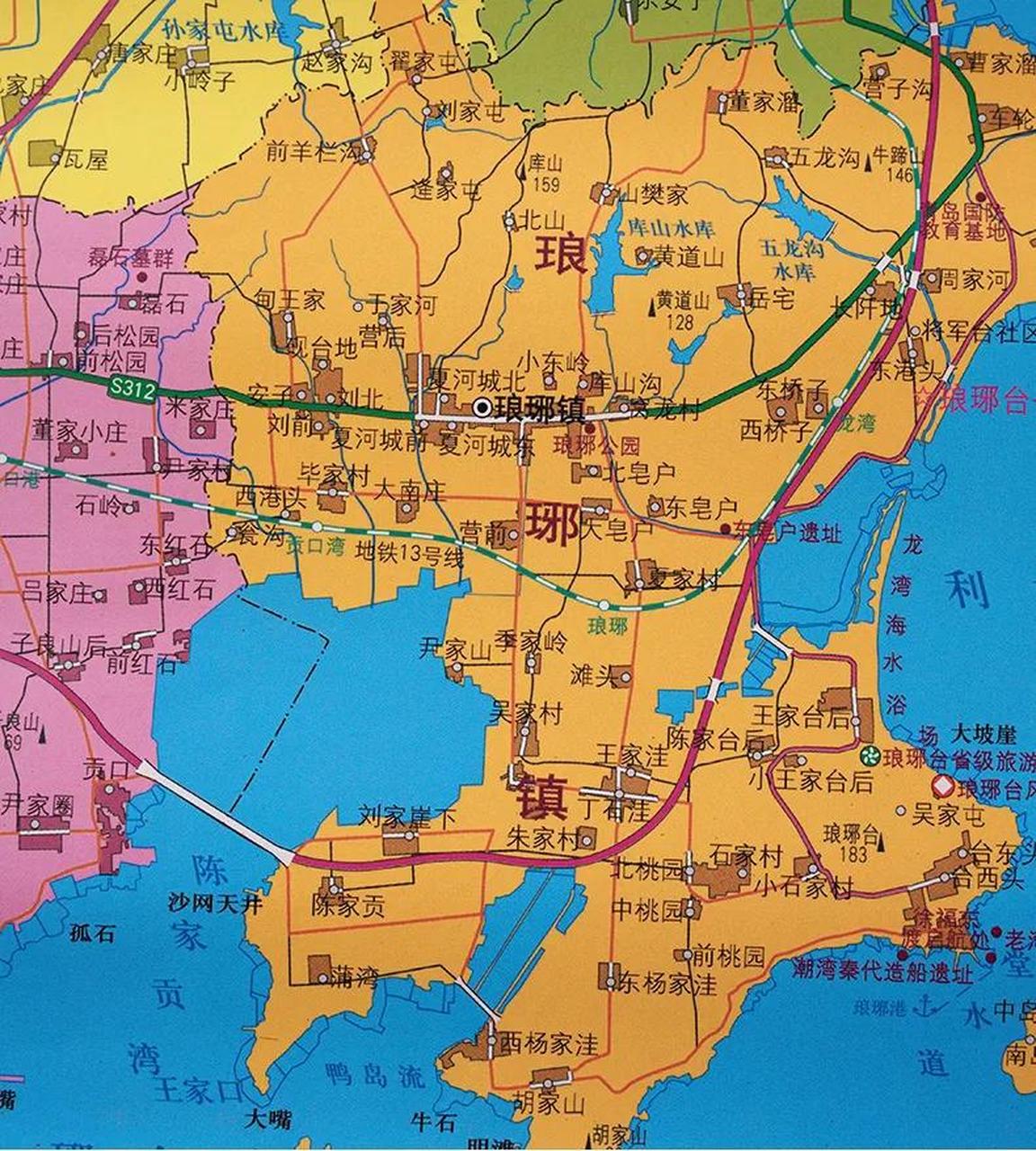 山東青島市泊裡鎮在黃島區,以前這片屬於膠南,青島地鐵13號線在泊裡鎮