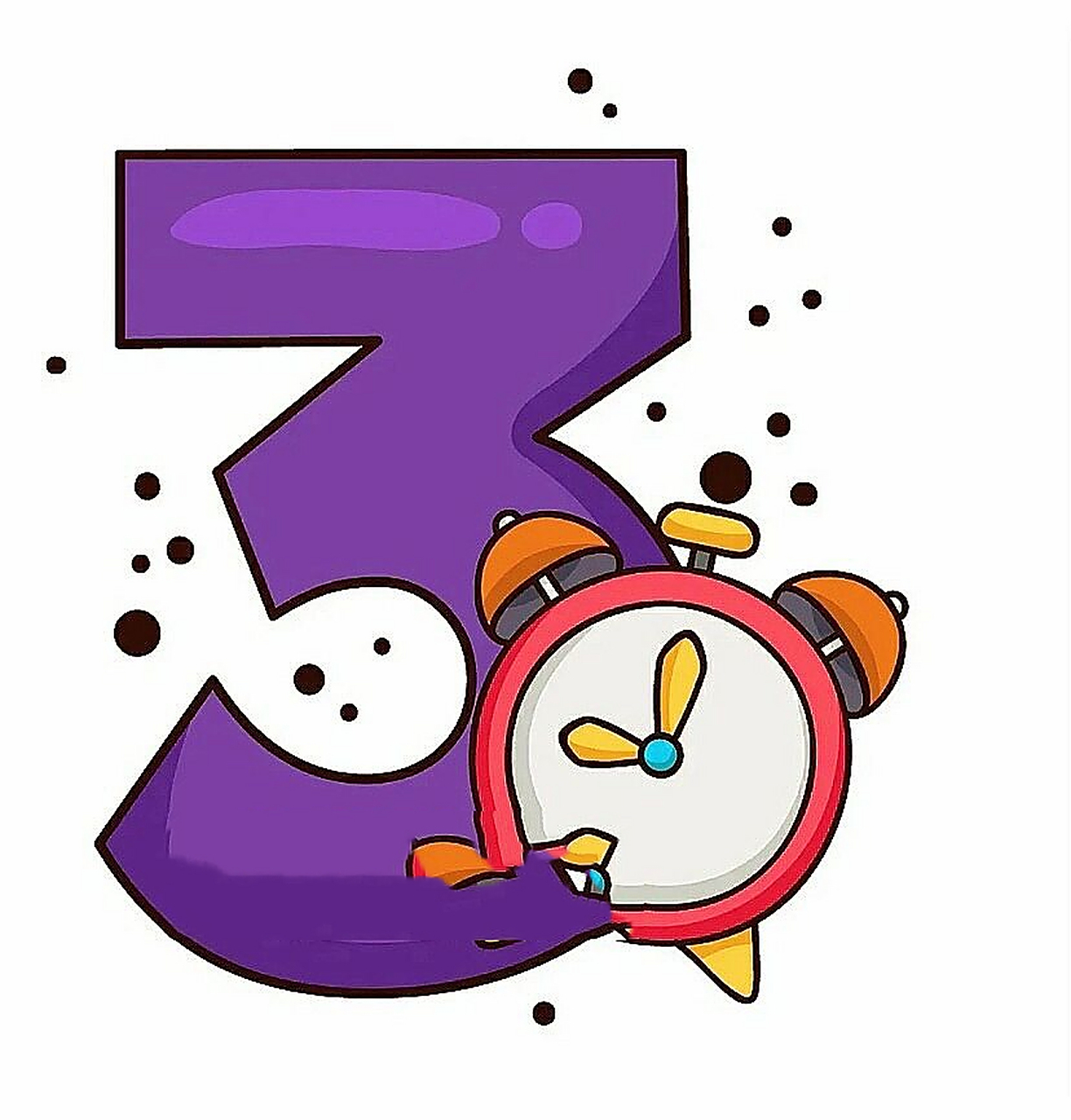 96幼儿园必备卡通数字素材(完整版) 73儿童早期数字认知|卡通