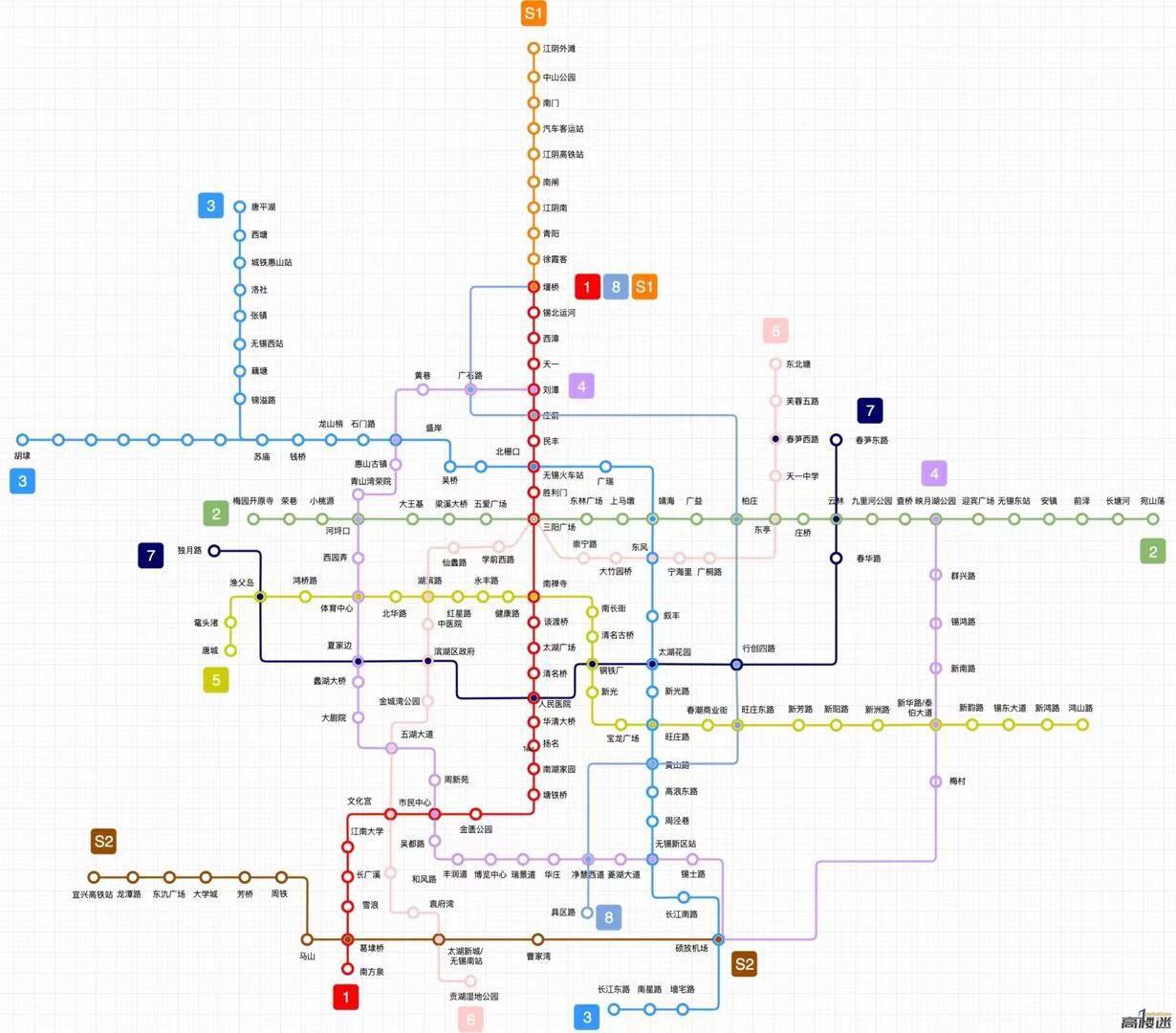 无锡地铁2035年规划图图片