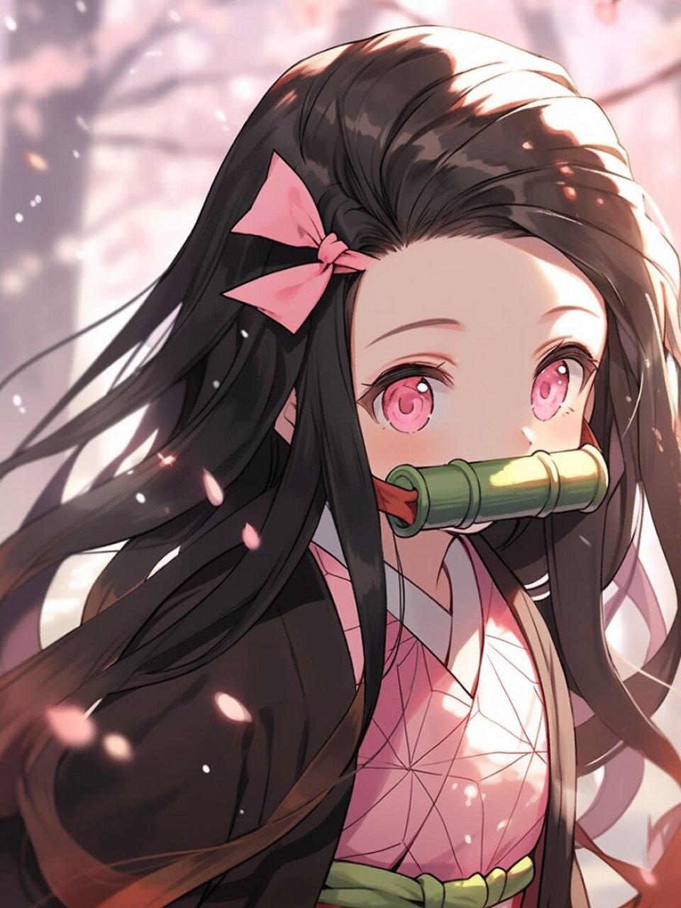 【鬼灭之刃】灶门祢豆子丨精美壁纸(上) 常态 祢豆子变为鬼后最基础的