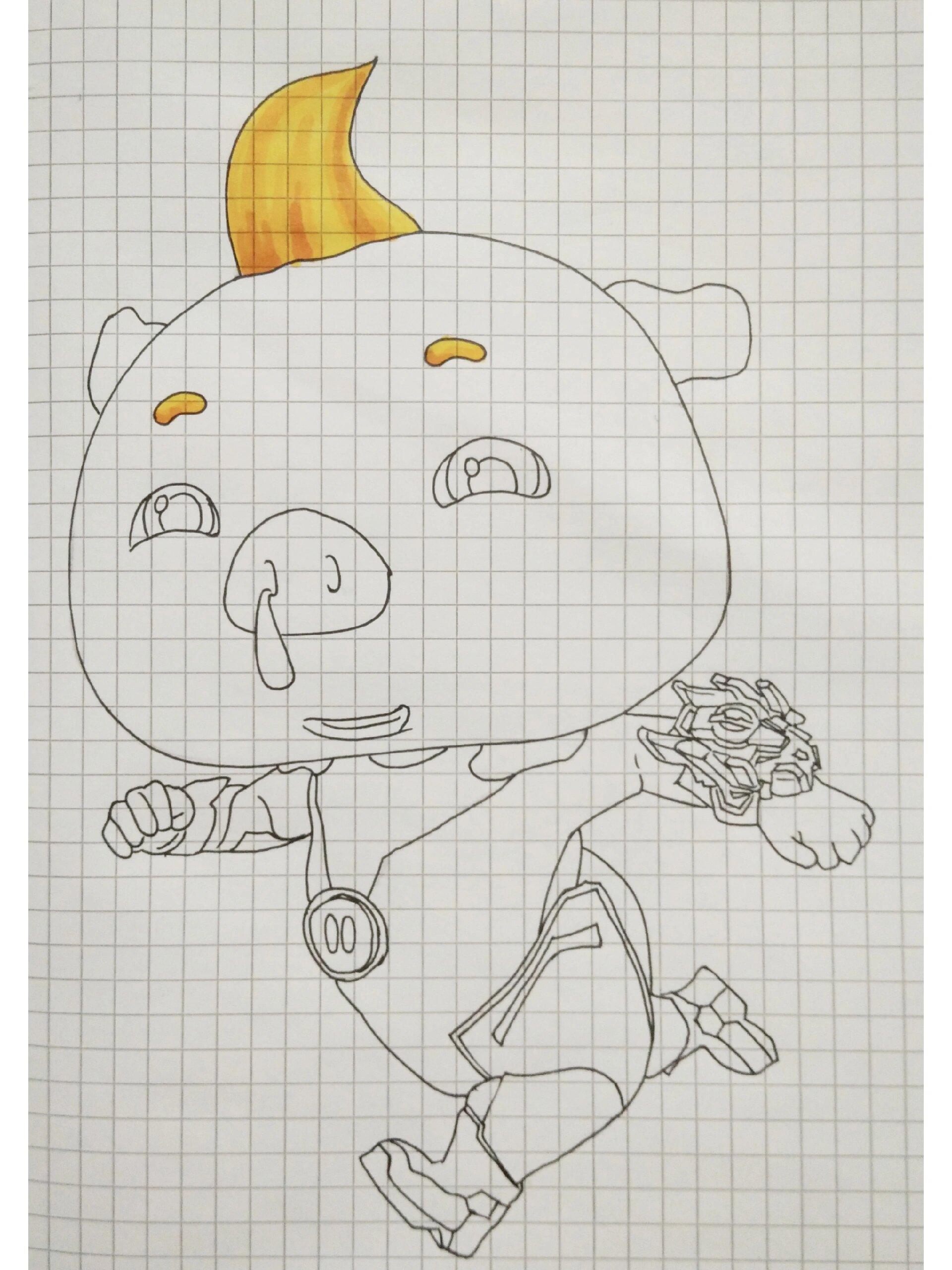 小呆呆的上色过程来了,一起画吧