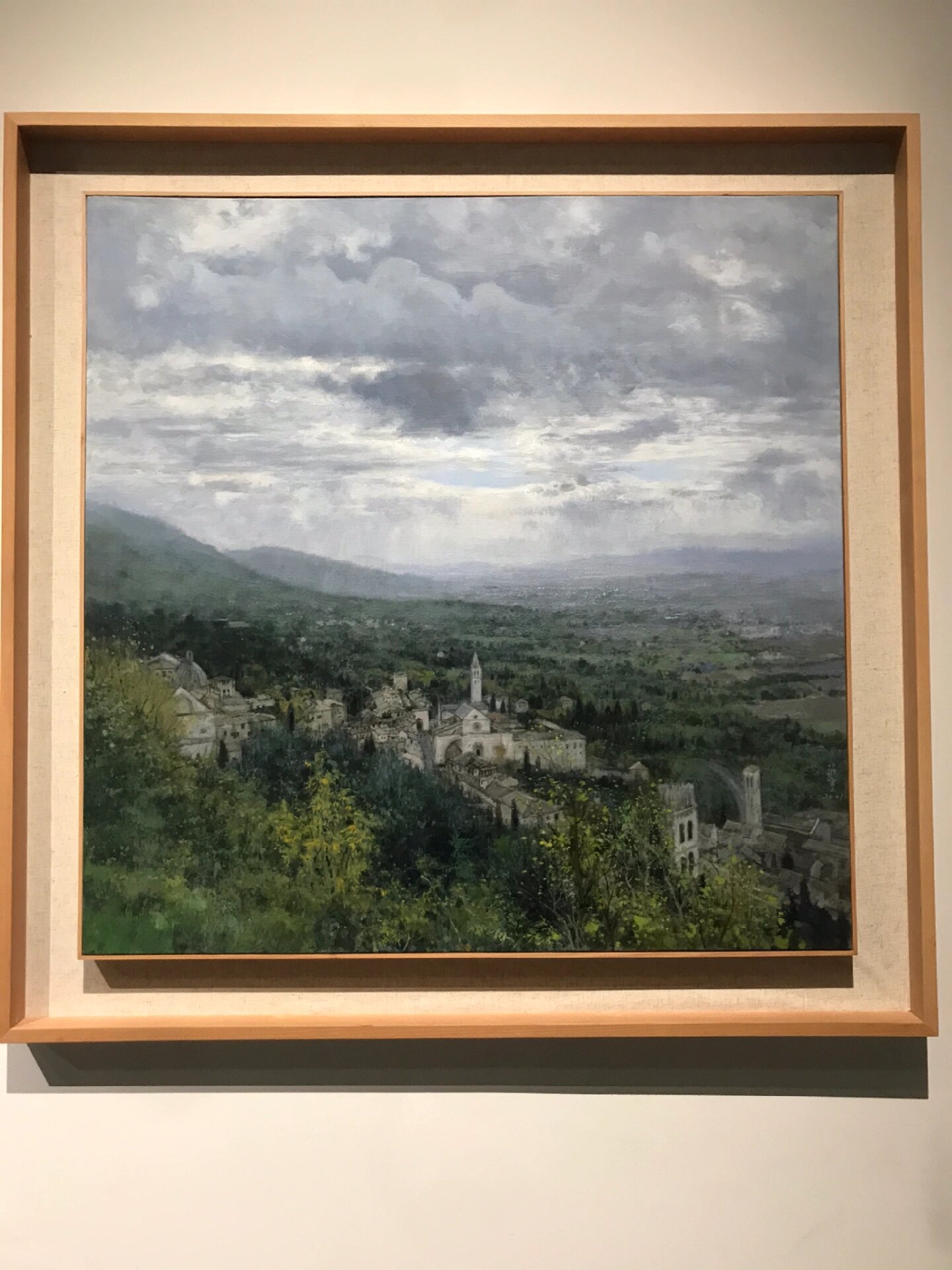 《阿西西的午后之七》 布面油画 2021年 	 80cmx100cm 庄重