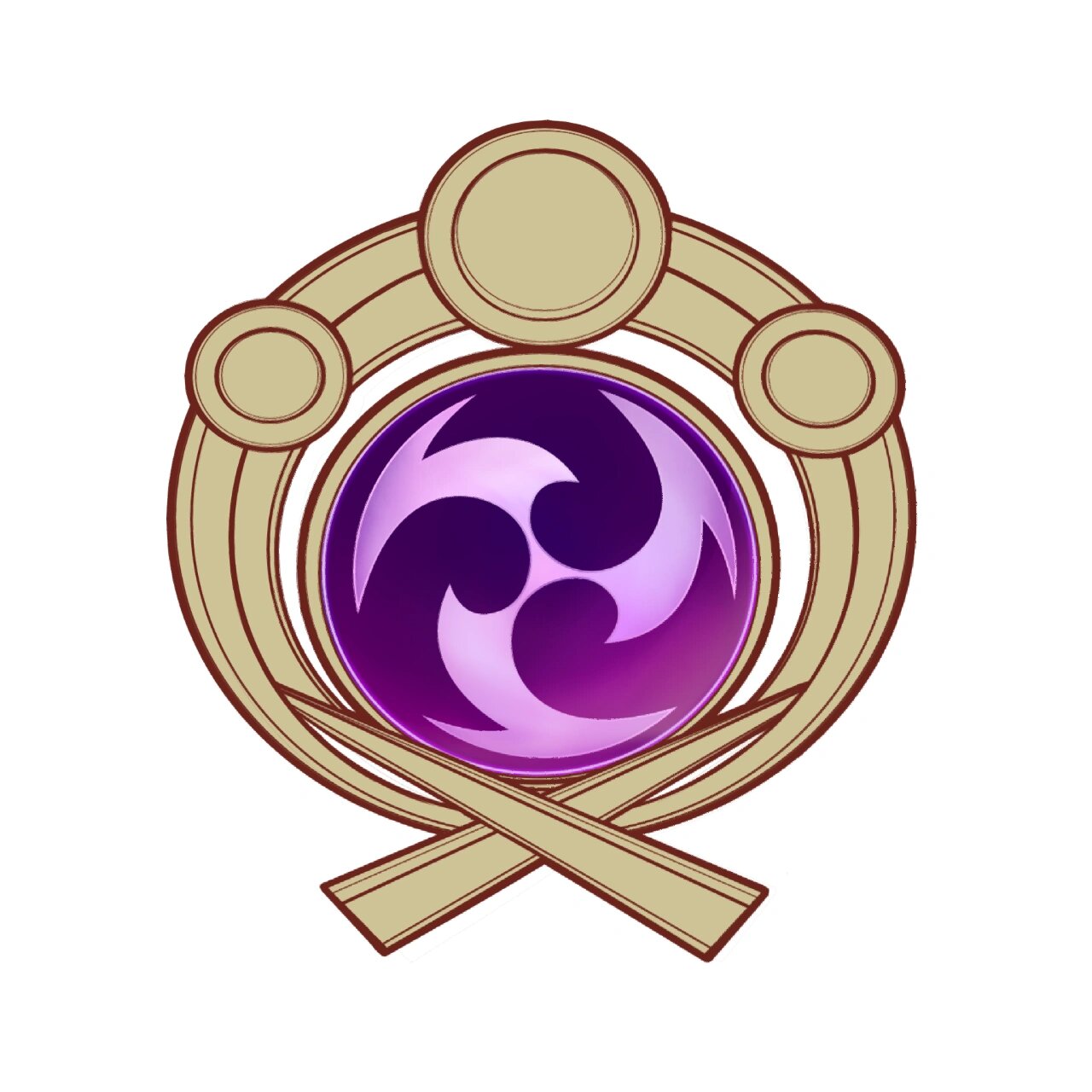 【原神素材】稻妻雷系神之眼分享