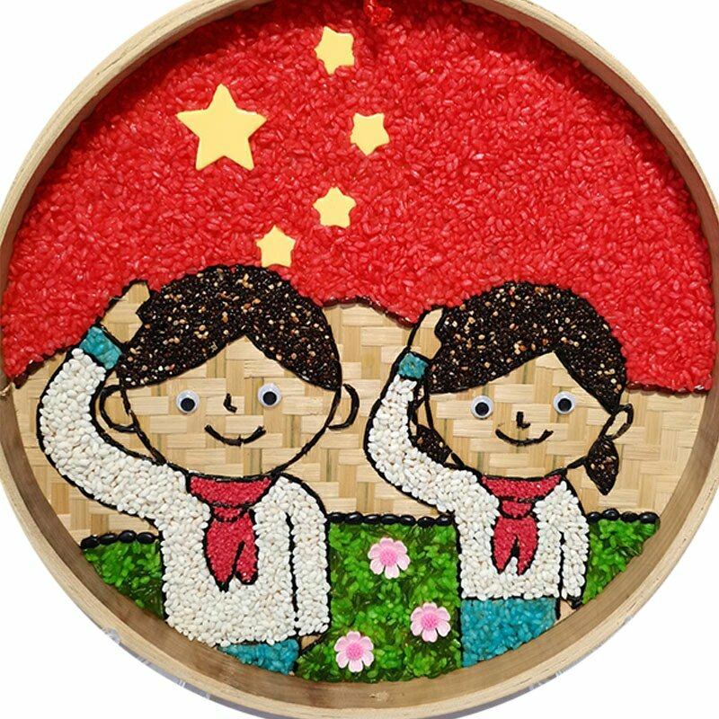 关于党的粮食画图片