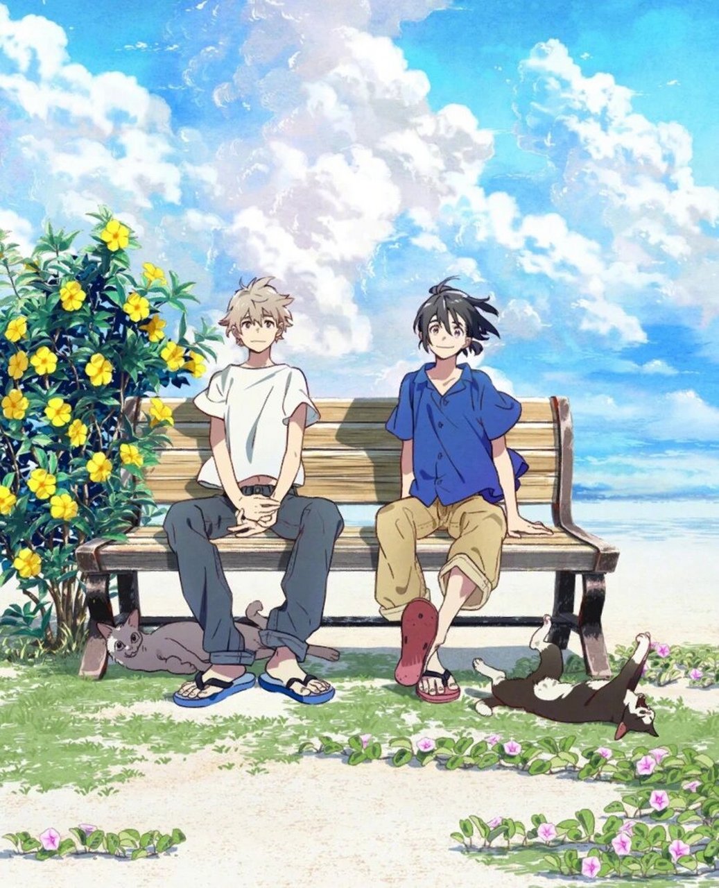 动漫人物男生双人 双人动漫男主漫画素材