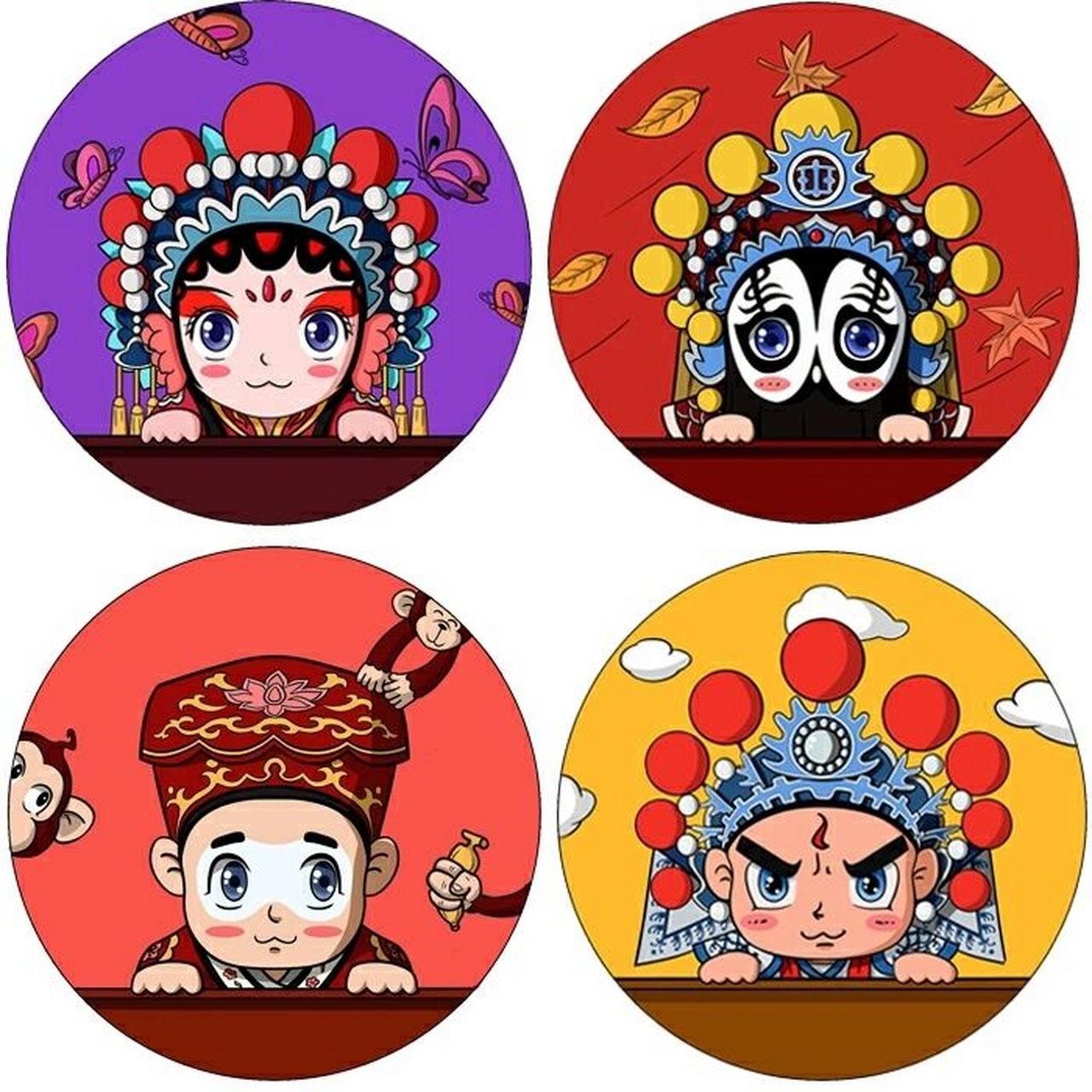 京剧脸谱图片自取哦 好多姐妹再问这个原图,我也是网上找的哦,有时候