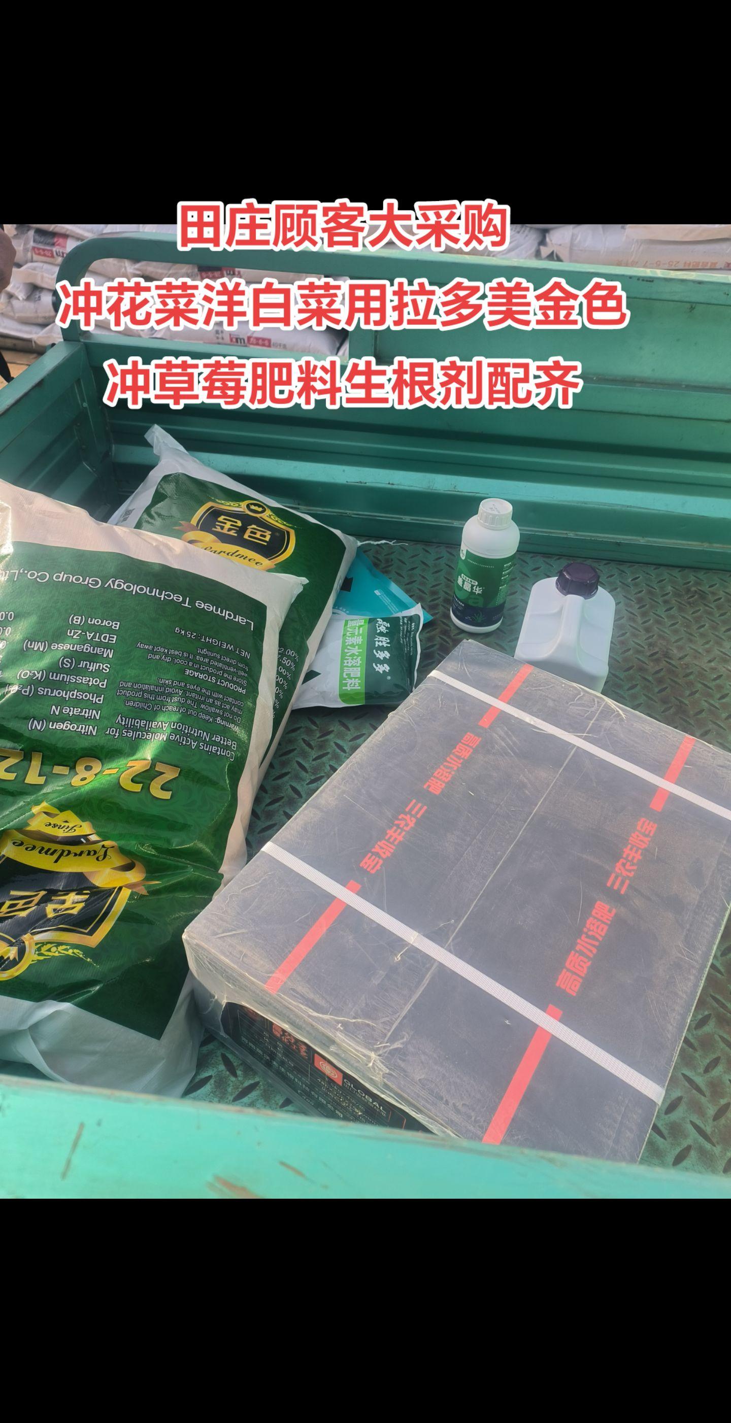 拉多美金色功能肥! 含微量元素 含腐植酸生根剂!