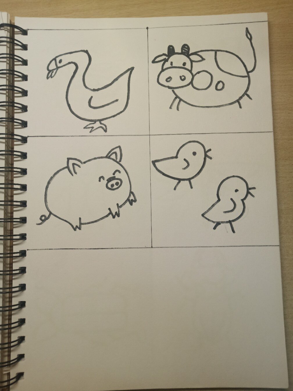 家禽鸟类简笔画