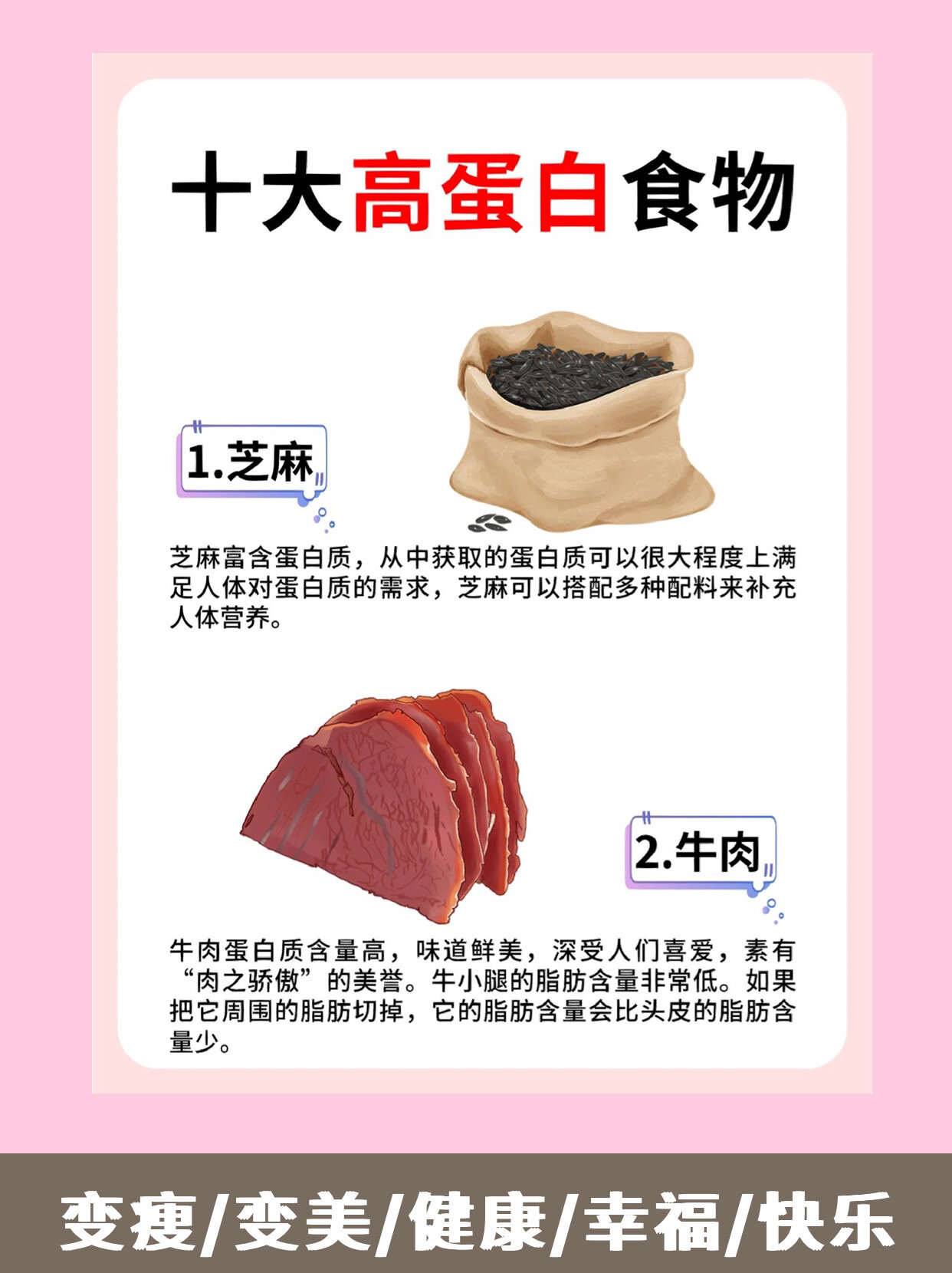 高蛋白低脂肪食物排 行榜前10名