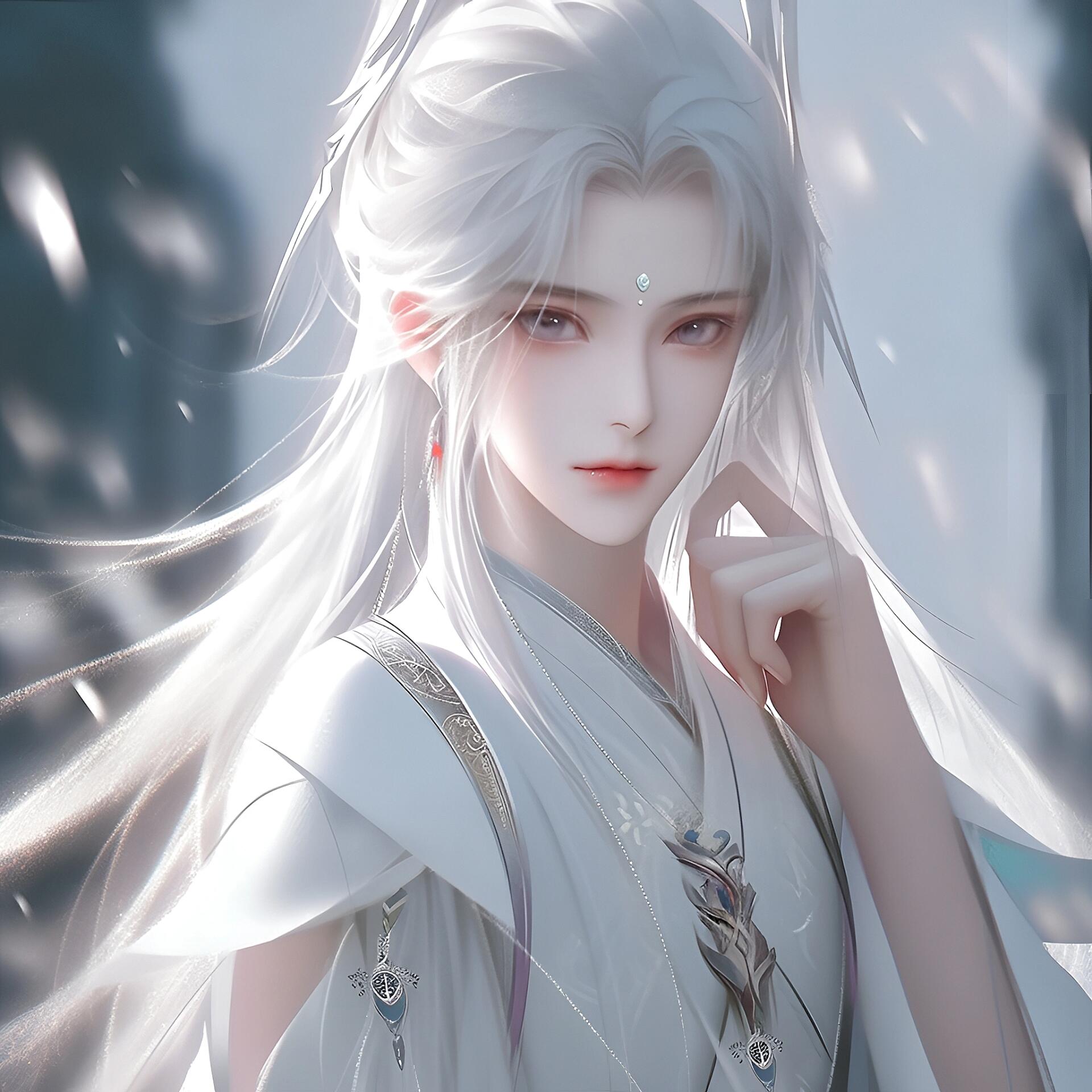 女生头像|古风白发女生头像