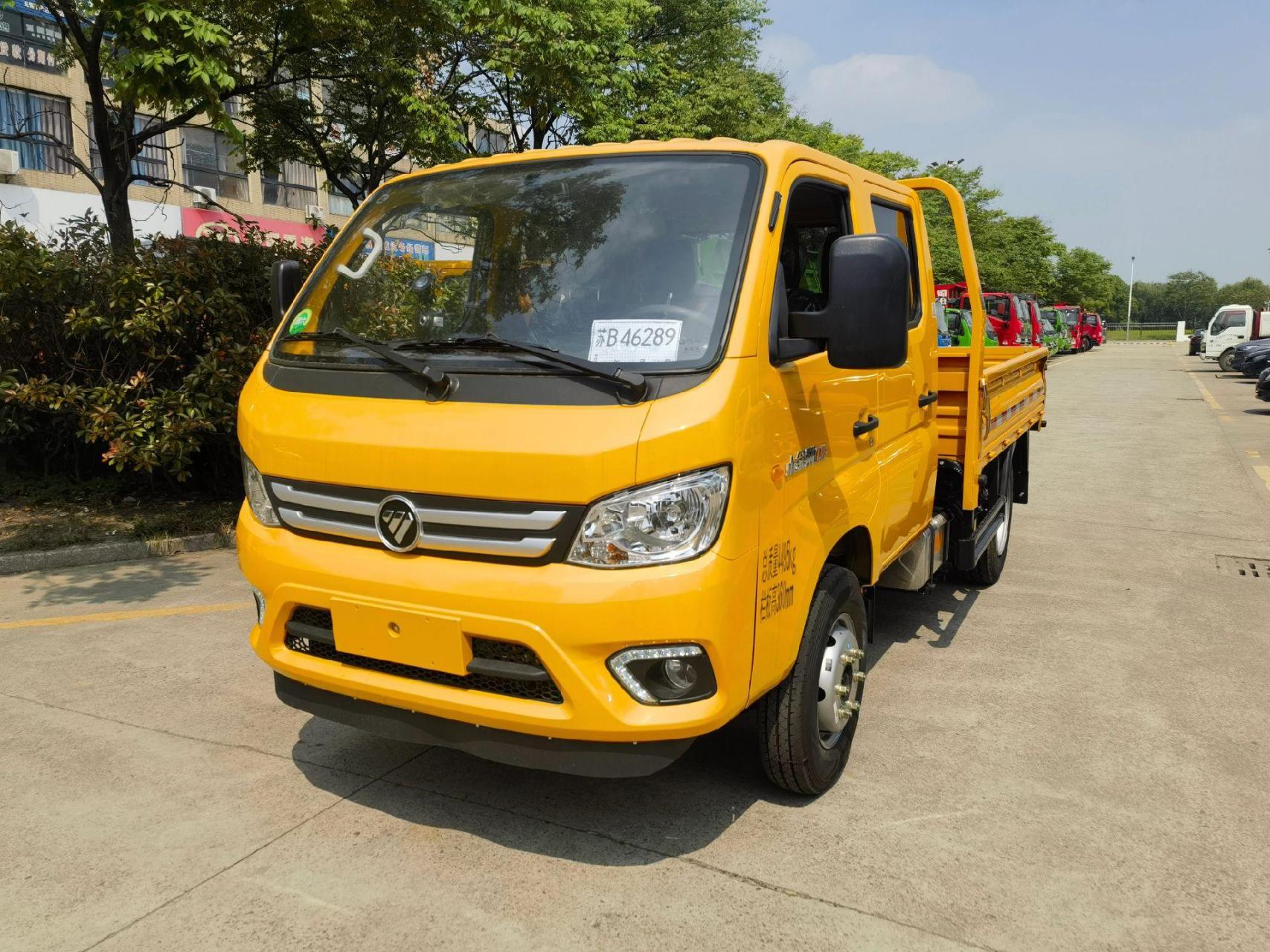 看看福田双排小金刚总质量:4.495吨,蓝牌自卸车