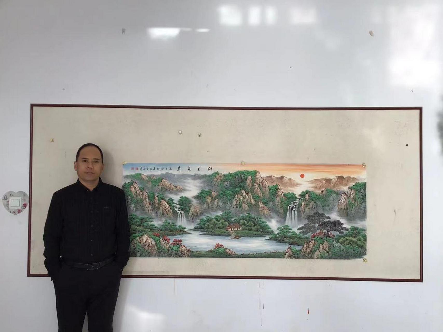 温建波,出生于河北,目前成为一名职业画家,同时也是河北省美术家协会