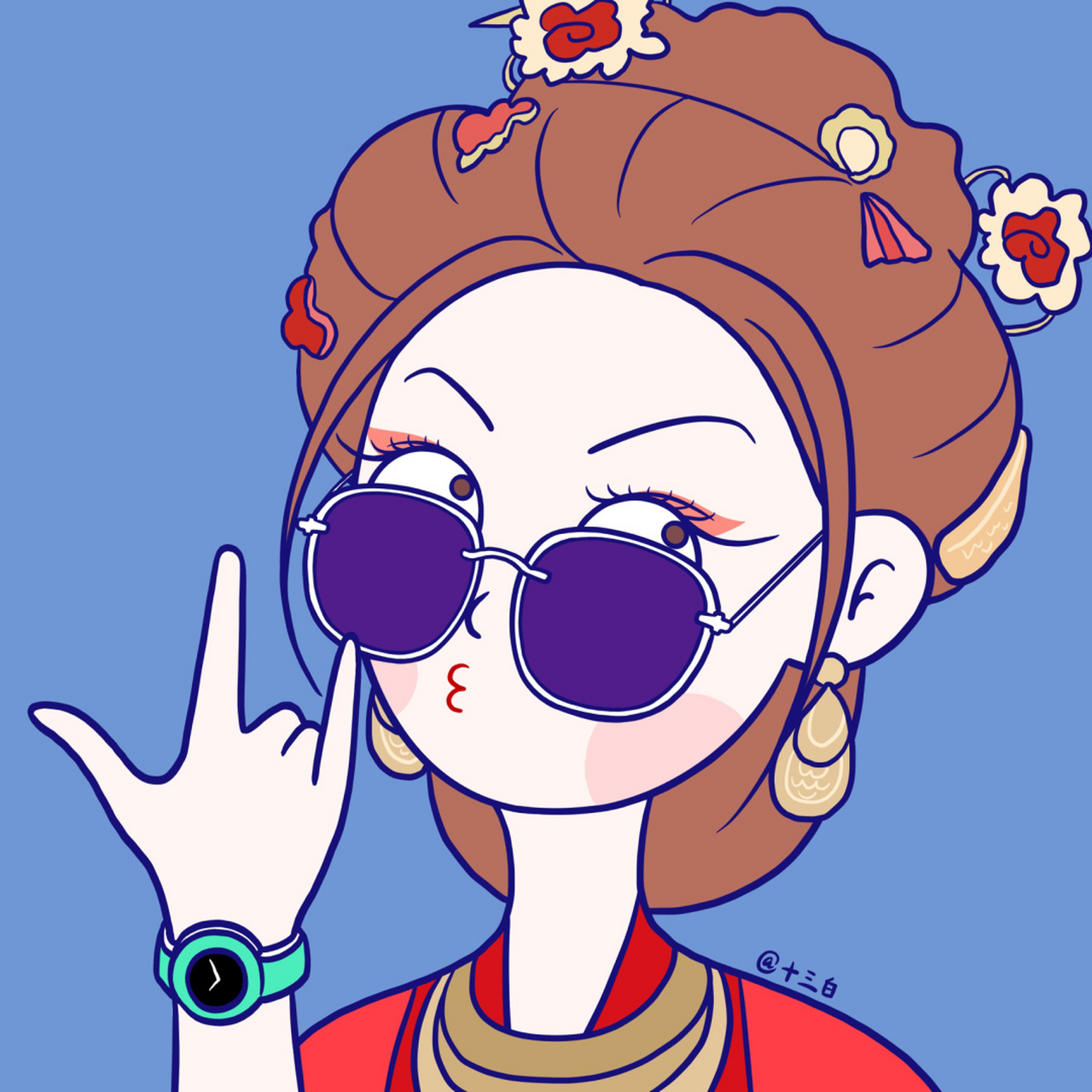 头像插画 《鹿鼎记》陈小春版:七个染了发的时髦老婆 一个时间管理