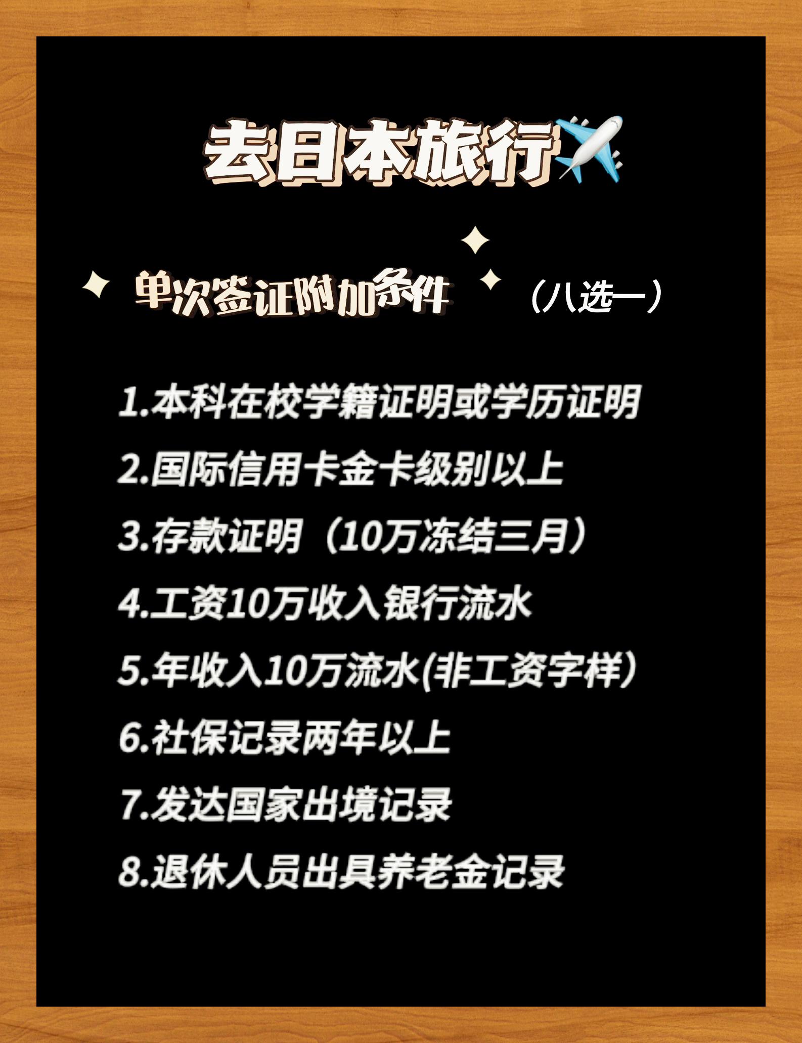 还是给大家科普一下不同类型签证的附加条件吧