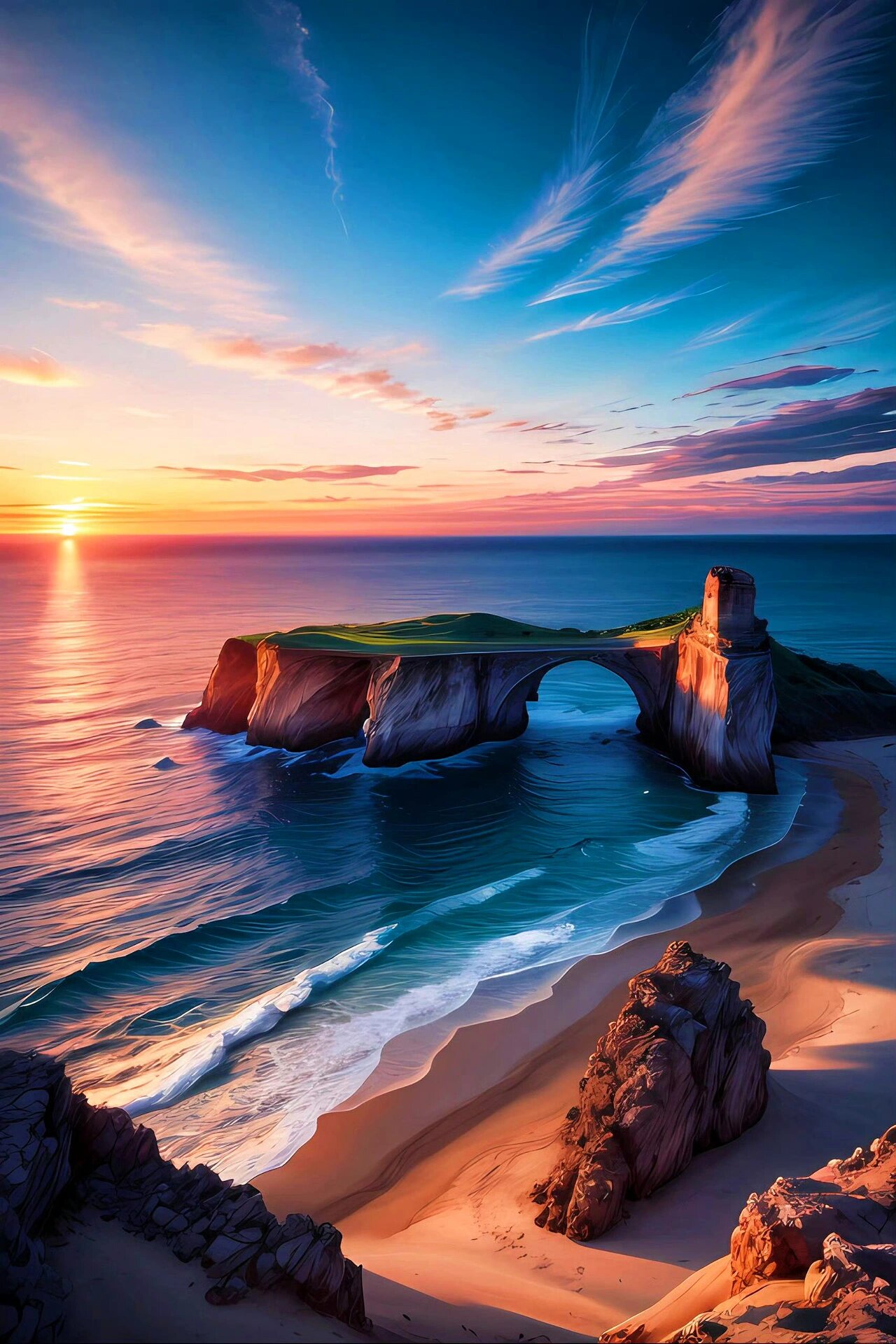 生活匆忙,别错过美景,高清日出日落壁纸 " 生活匆忙,别错过日落和夕阳