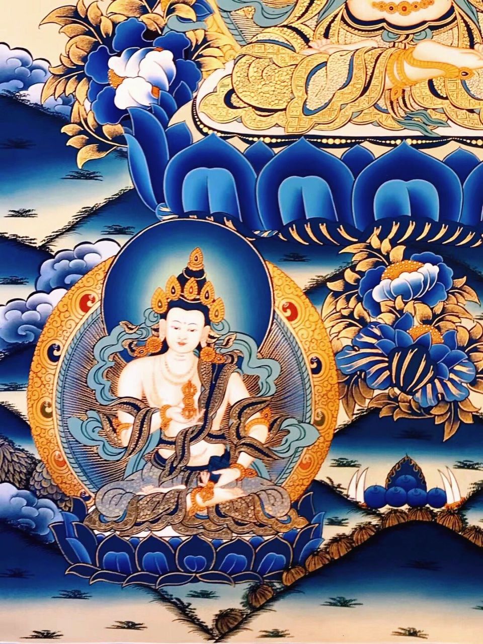 大势至菩萨 | 唐卡        .       .