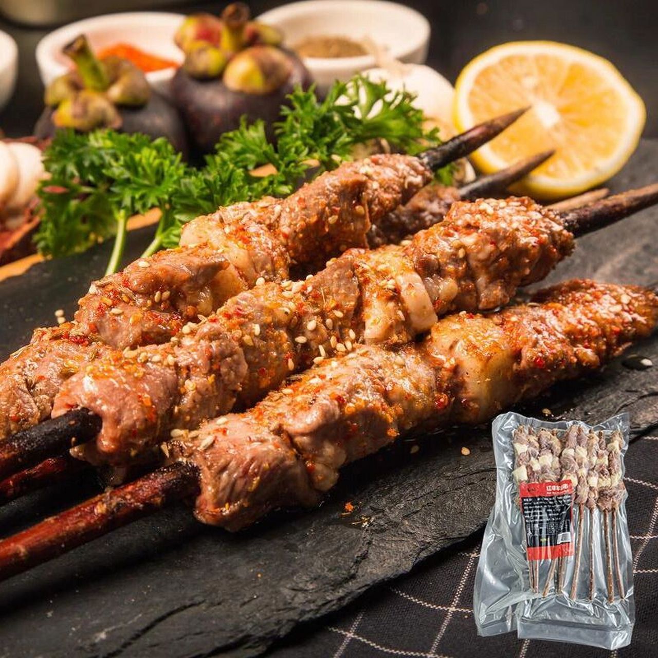 好吃方便预制菜 红柳羊肉串在家烧烤吧 盒马同款～红柳枝羊肉串91