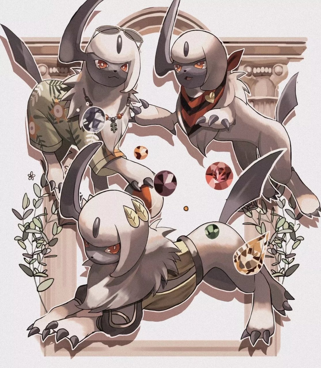 【宝可梦壁纸分享】帅气的阿勃梭鲁 阿勃梭鲁真帅,嘿嘿嘿,阿勃梭鲁,我