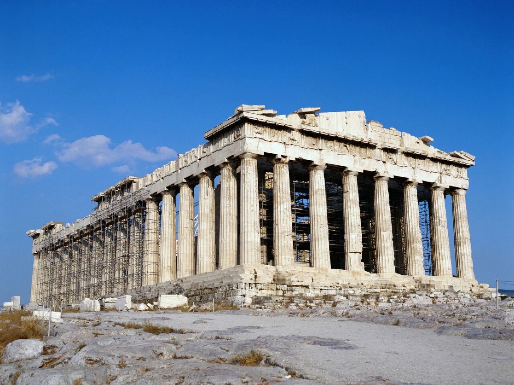 每日建筑d14:帕特农神庙(parthenon) 在希腊首都雅典卫城坐落的古城堡