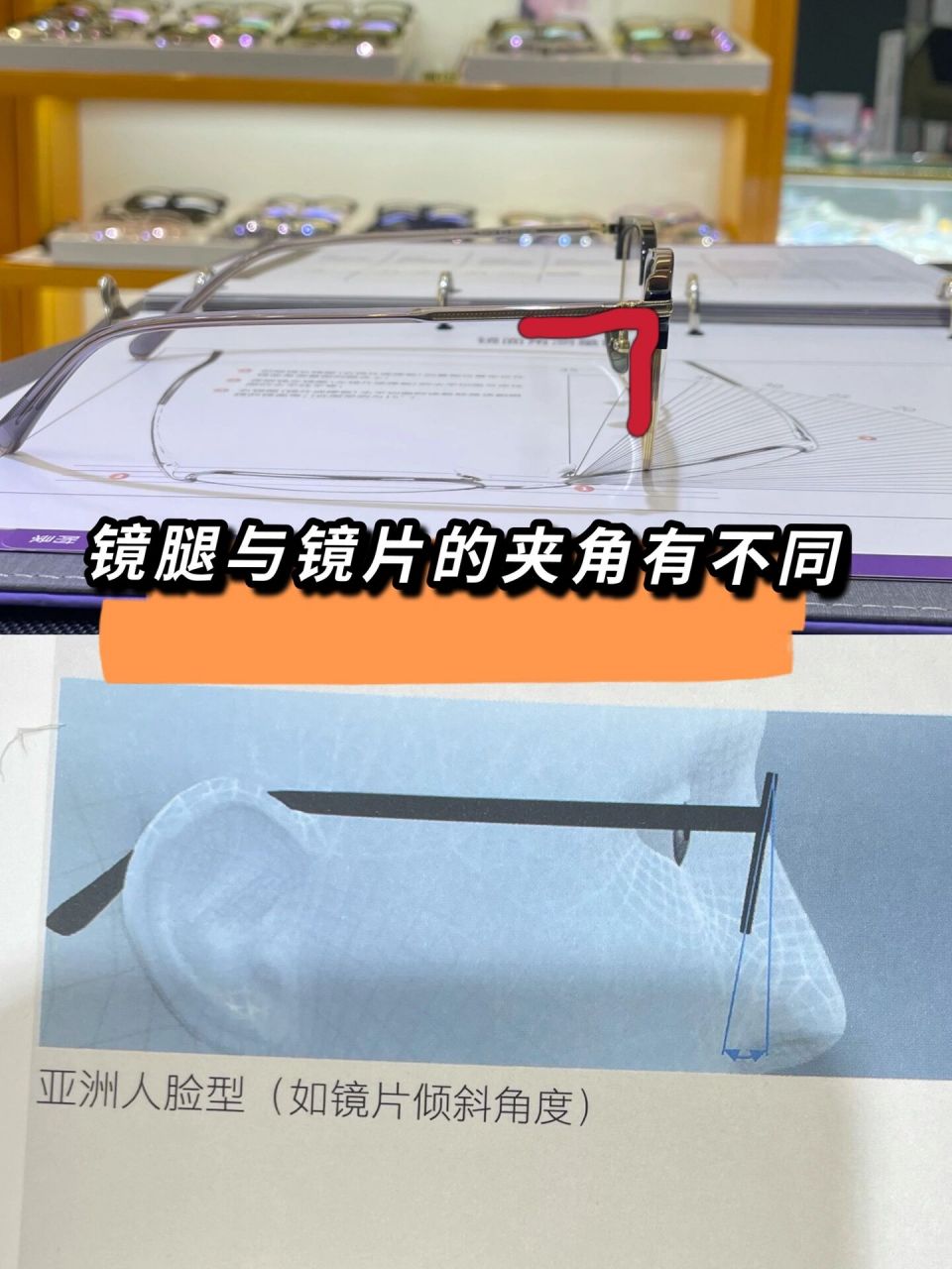 镜眼距与前倾角的不同,对新配眼镜的影响 有没有人配新眼镜遇到以下