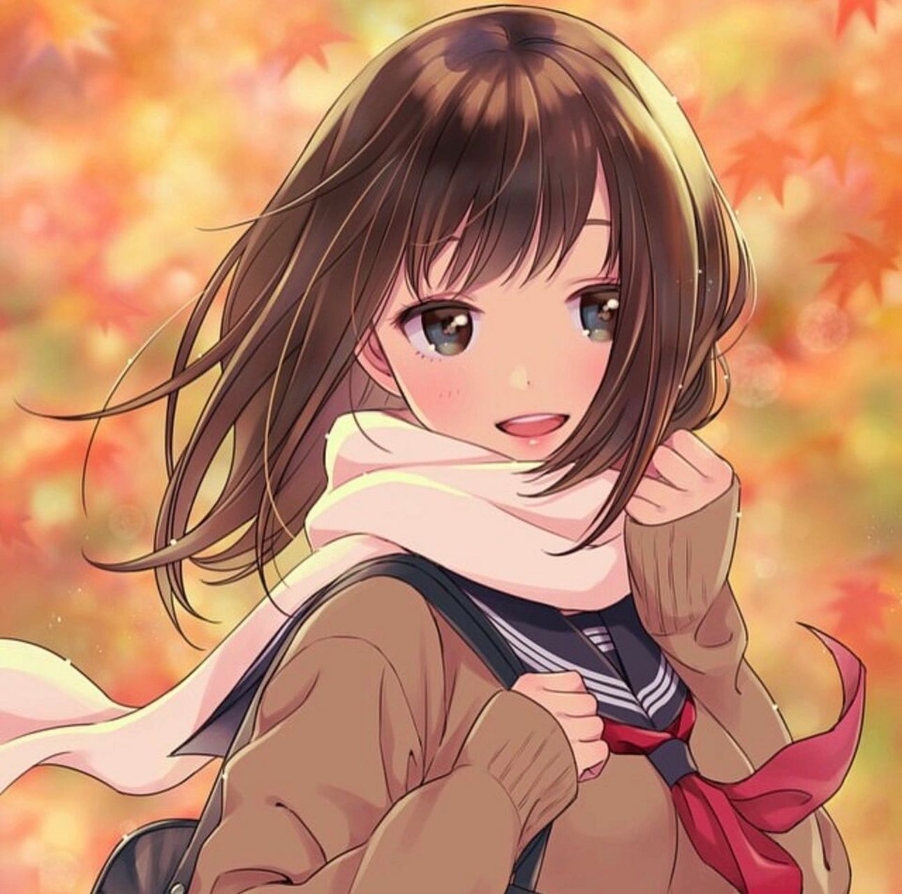 超可爱治愈系jk少女插画头像97元气满满7015 插画欣赏98 画师