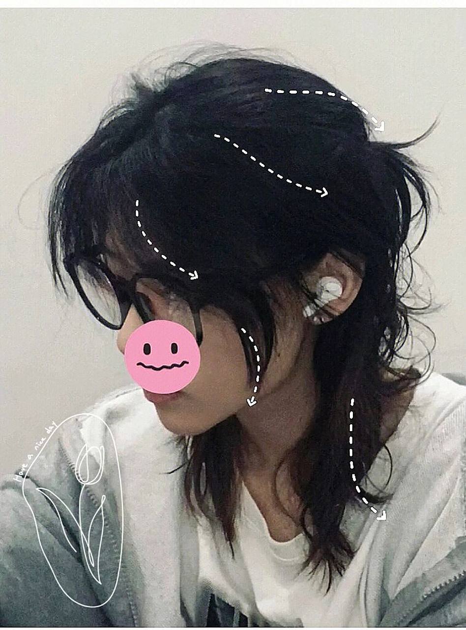 喜欢普通的狼尾头的宝宝可以参考我的发型绝不会与大街上的狼尾头撞头