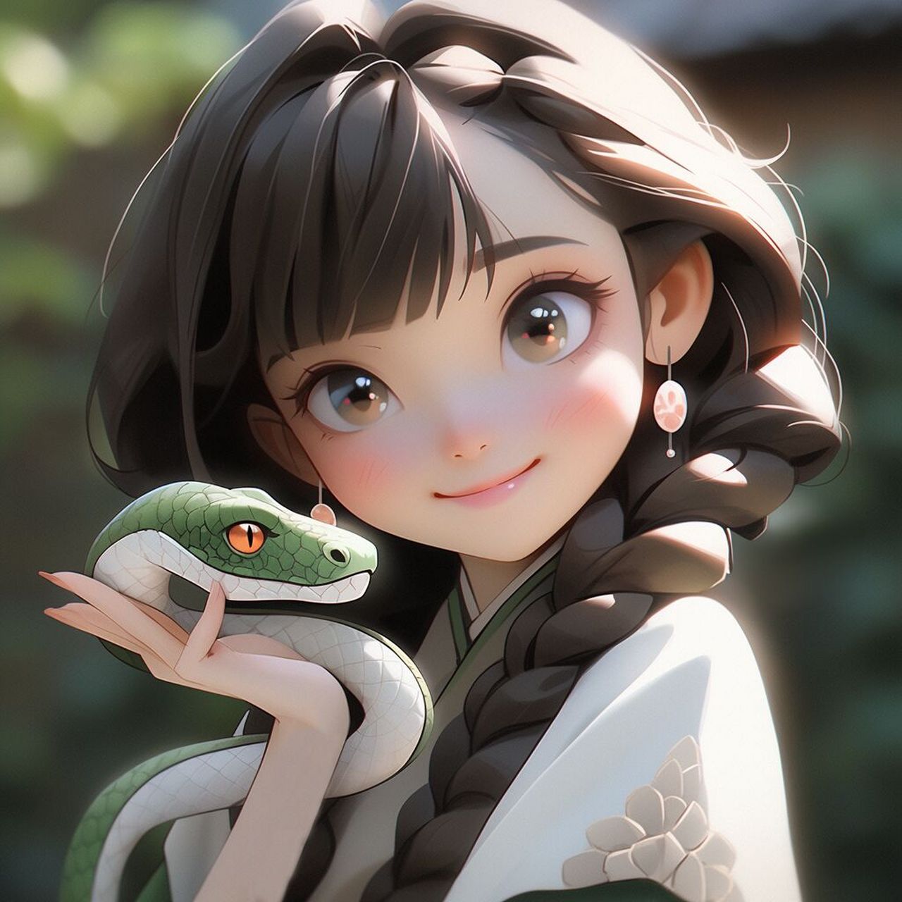 十二生肖 | 少女与蛇 | 头像 -国风 青蛇&白蛇97