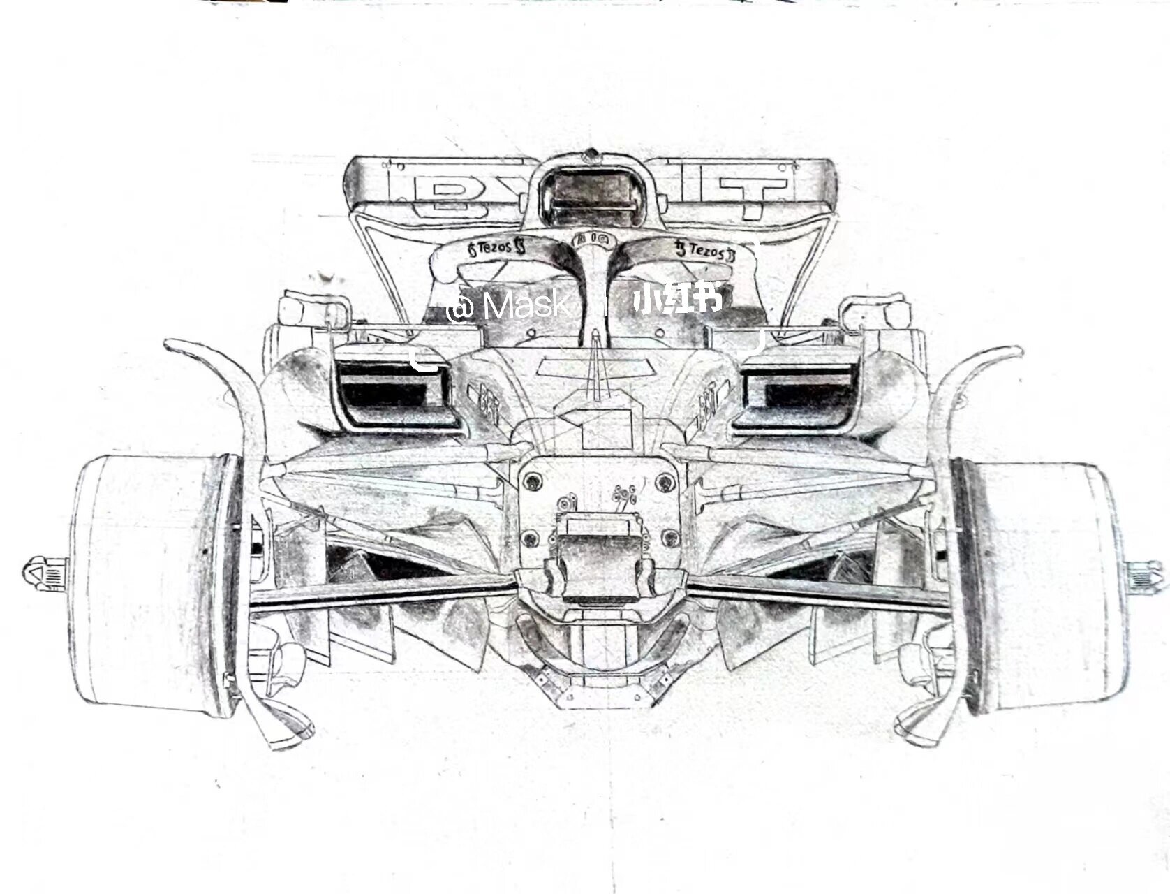 f1赛车 素描图片