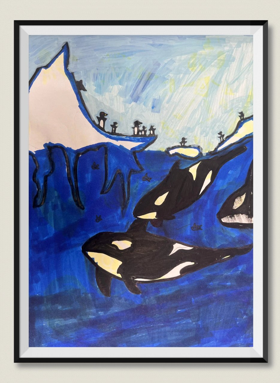 《色彩的和谐》 邻近色的运用,使画面产生和谐舒适的感觉.