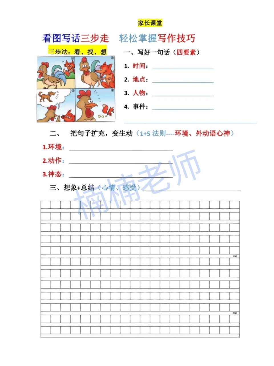 狐狸和鸡狗二年级看图图片