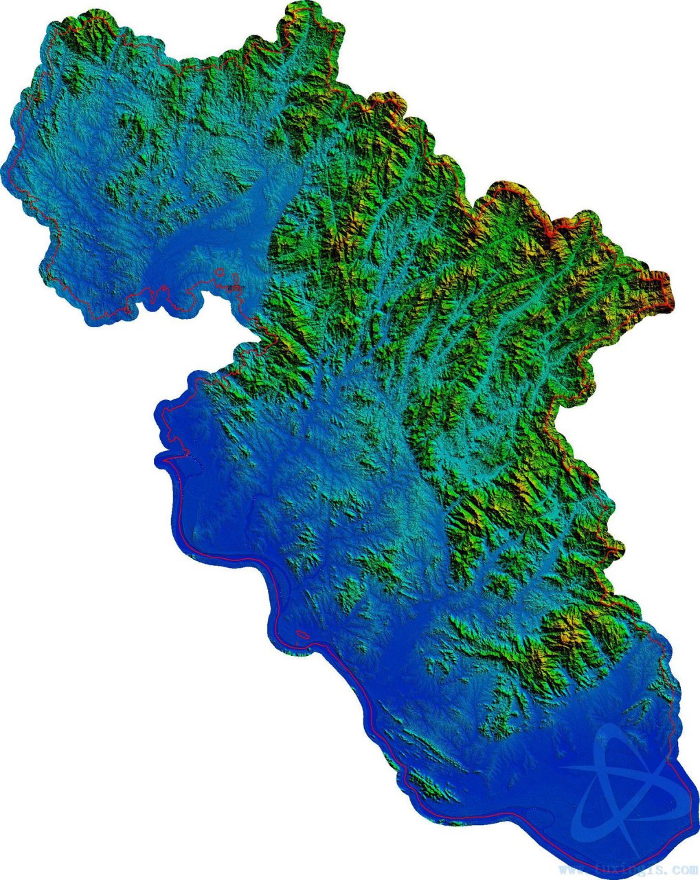 黄冈自北向南逐渐倾斜,东北部与豫皖交界为大别山山脉,主脊呈西北